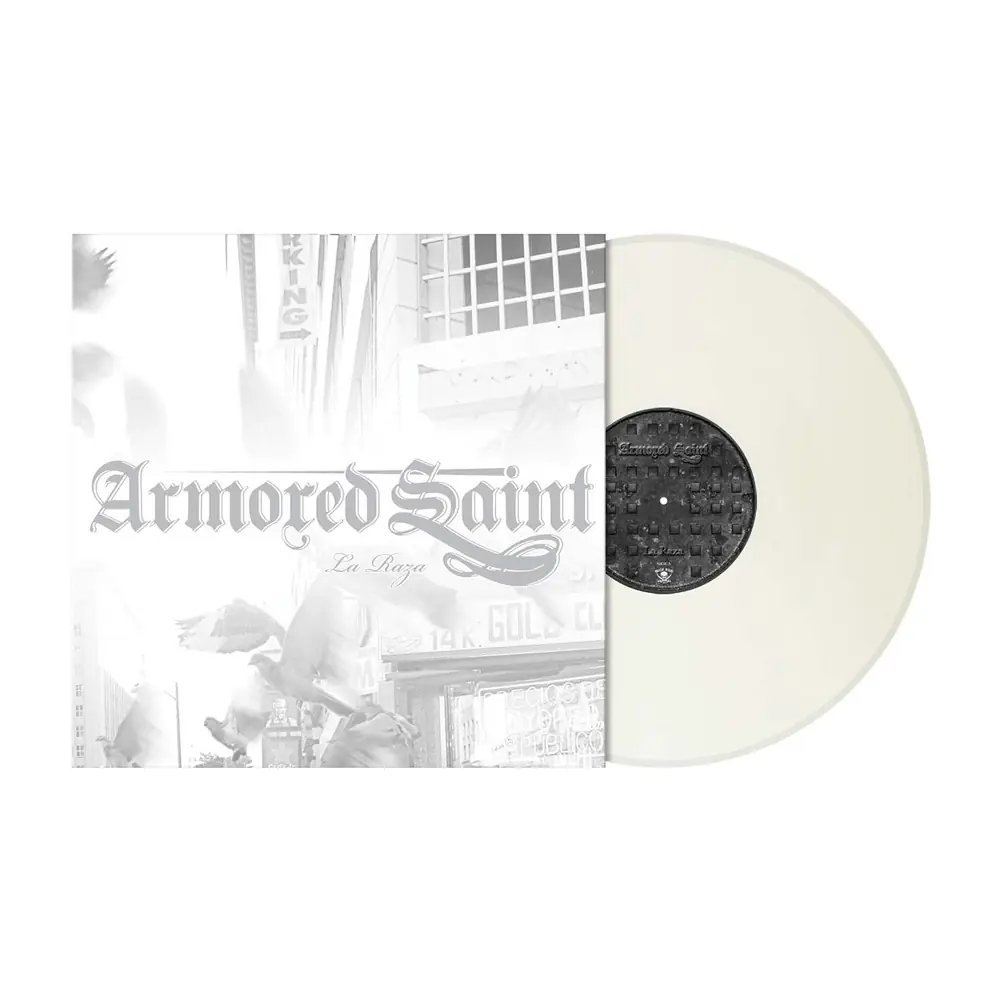 ARMORED SAINT - La Raza (Re-Issue) · SPOOKY CLEAR WHITE LP ARMORED SAINT - La Raza (Re-Issue) · SPOOKY CLEAR WHITE LP (Heavy Metal Vinyl)