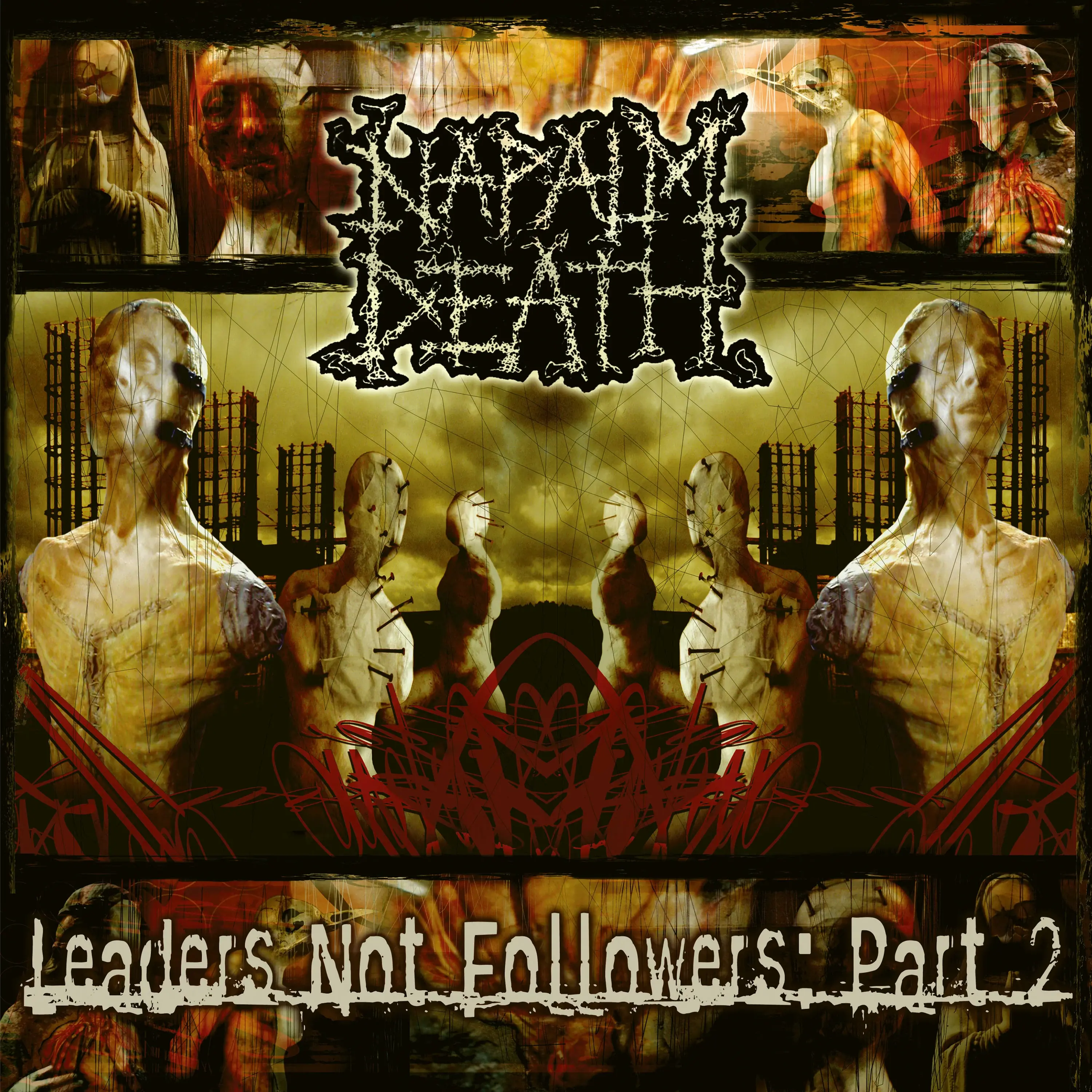 NAPALM DEATH - Leaders Not Followers: Part 2 · ORANGE/BLACK SPLATTER LP (Grindcore Vinyl) · Picture 1