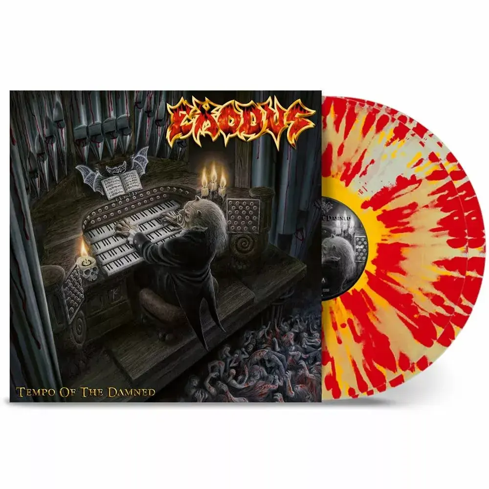 EXODUS - Tempo Of The Damned · NATURAL/YELLOW/RED SPLATTER DLP