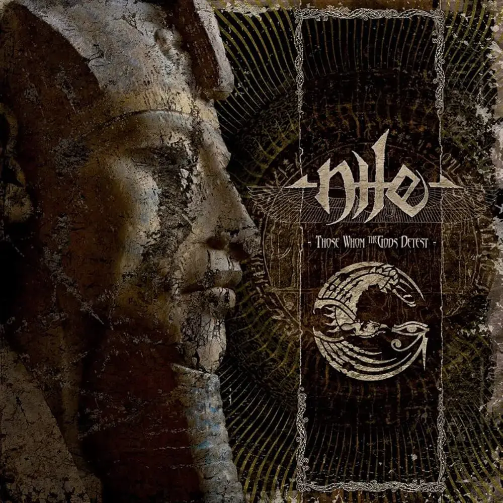 NILE - Those Whom The Gods Detest · GOLD NUGGET SWIRL 2LP (Technical Death Metal Vinyl) · Picture 2