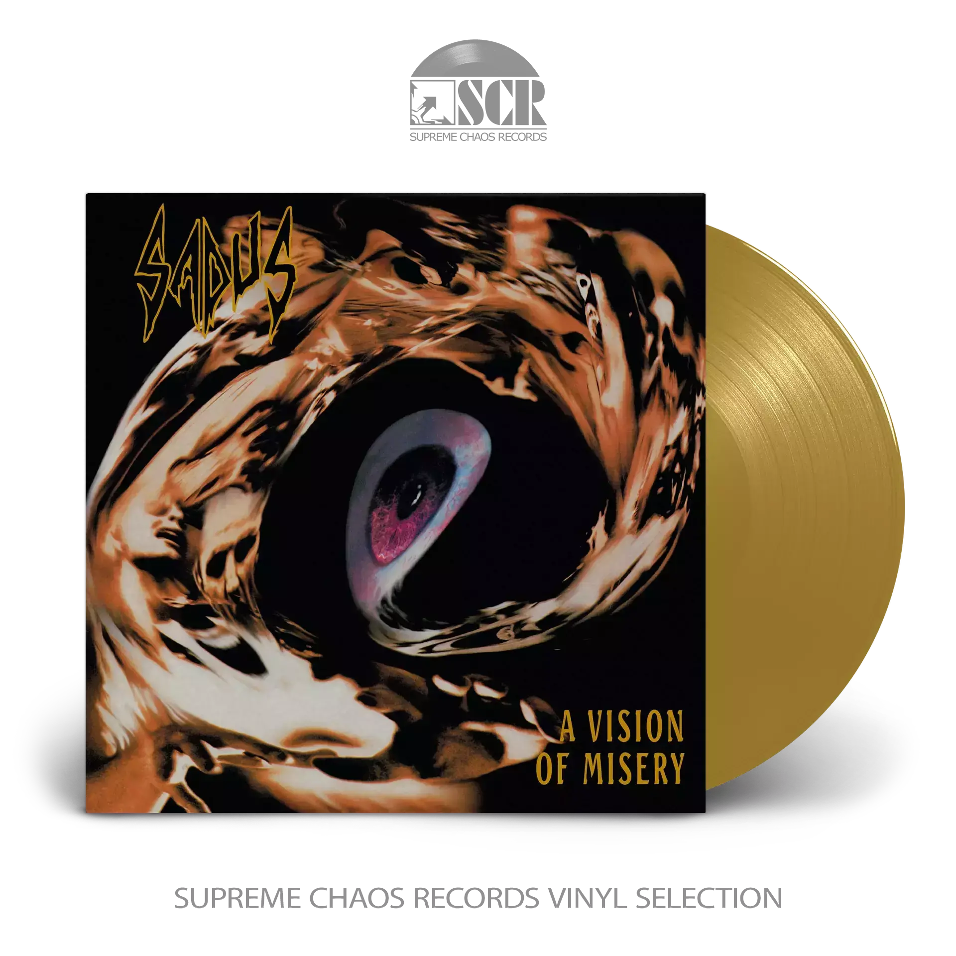 SADUS - A Vision Of Misery · GOLD LP SADUS - A Vision Of Misery · GOLD LP (Thrash Metal Vinyl)