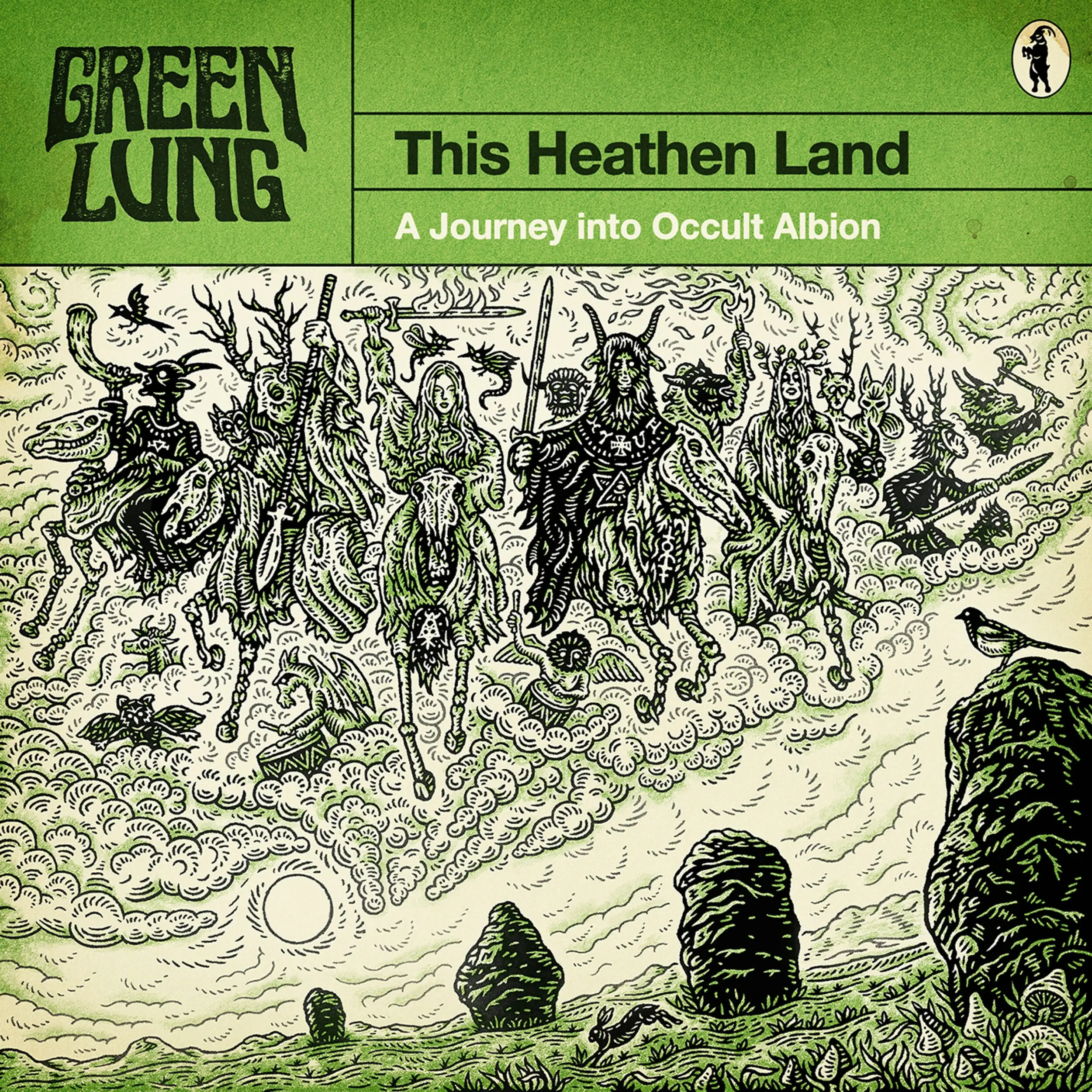 GREEN LUNG - This Heathen Land · TRANSPARENT ORANGE/BLACK SMOKE LP (Stoner Rock Vinyl) · Picture 1