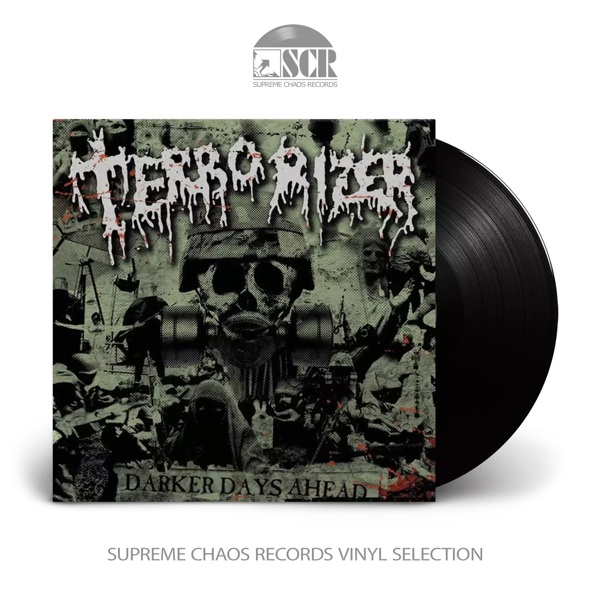 TERRORIZER · Darker Days Ahead | BLACK LP (Grindcore/Death Metal Vinyl)