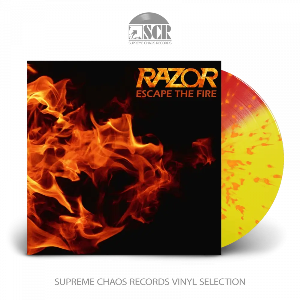 RAZOR · Escape the Fire | BI-COLOR/SPLATTER LP (Heavy Metal/Thrash Metal Vinyl)