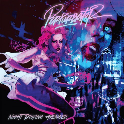 PERTURBATOR · Night Driving Avenger | RED/BLUE LP (Darkwave Vinyl)