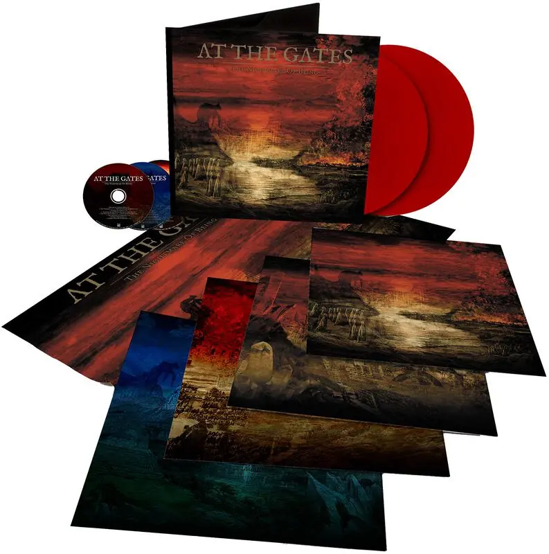 AT THE GATES - The Nightmare Of Being · ARTBOOK RED LPBOOK