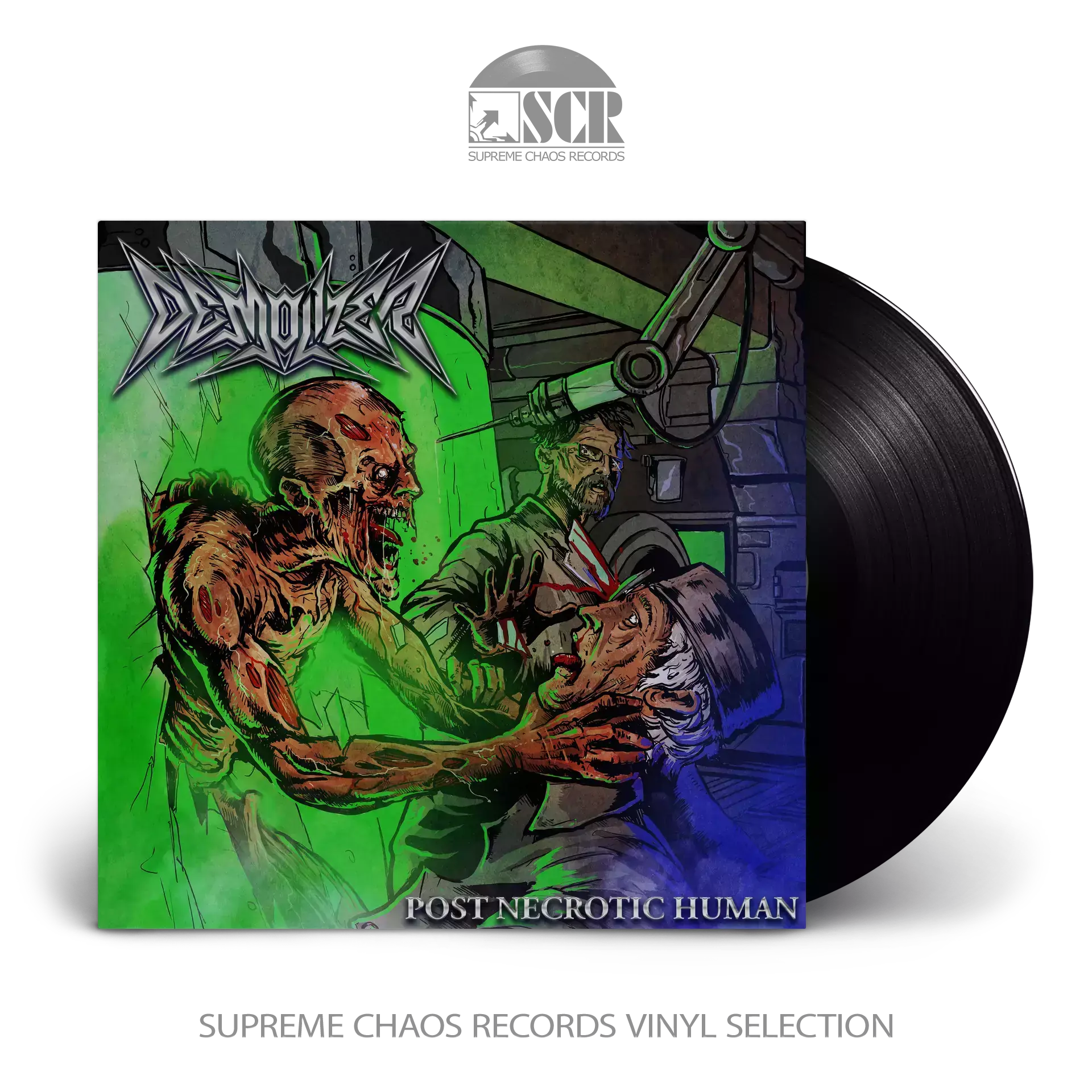 DEMOLIZER · Post Necrotic Human | BLACK LP (Thrash Metal Vinyl)