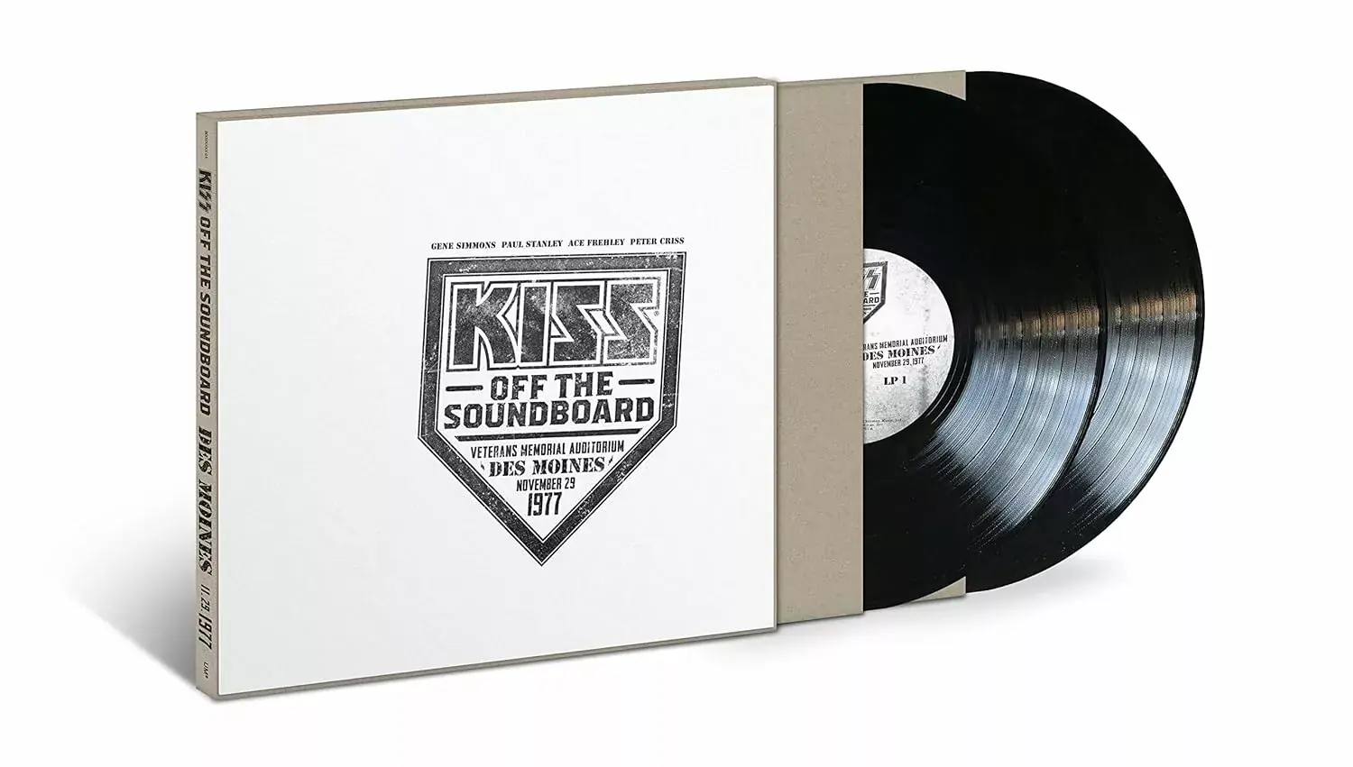 KISS - Off The Soundboard: Live In Des Moines 1977 · BLACK 2LP KISS - Off The Soundboard: Live In Des Moines 1977 · BLACK 2LP (Hard Rock Vinyl)