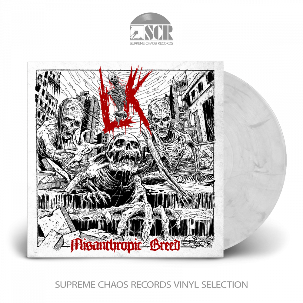 LIK - Misanthropic Breed · WHITE/BLACK LP LIK - Misanthropic Breed · WHITE/BLACK LP (Death Metal Vinyl)