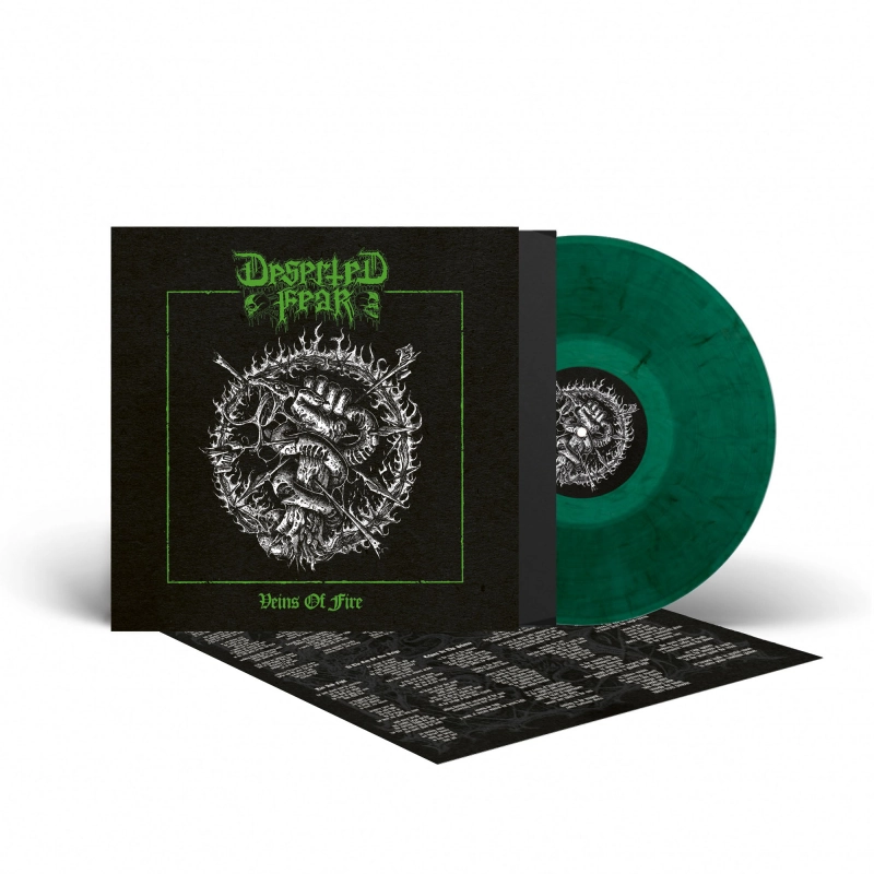 DESERTED FEAR · Veins Of Fire | GREEN MARBLED LP (Death Metal Vinyl)