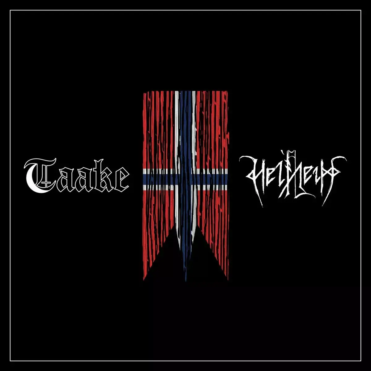 TAAKE / HELHEIM - Henholdsvis · BLACK 10" LP (Black Metal Vinyl) · Bild 1