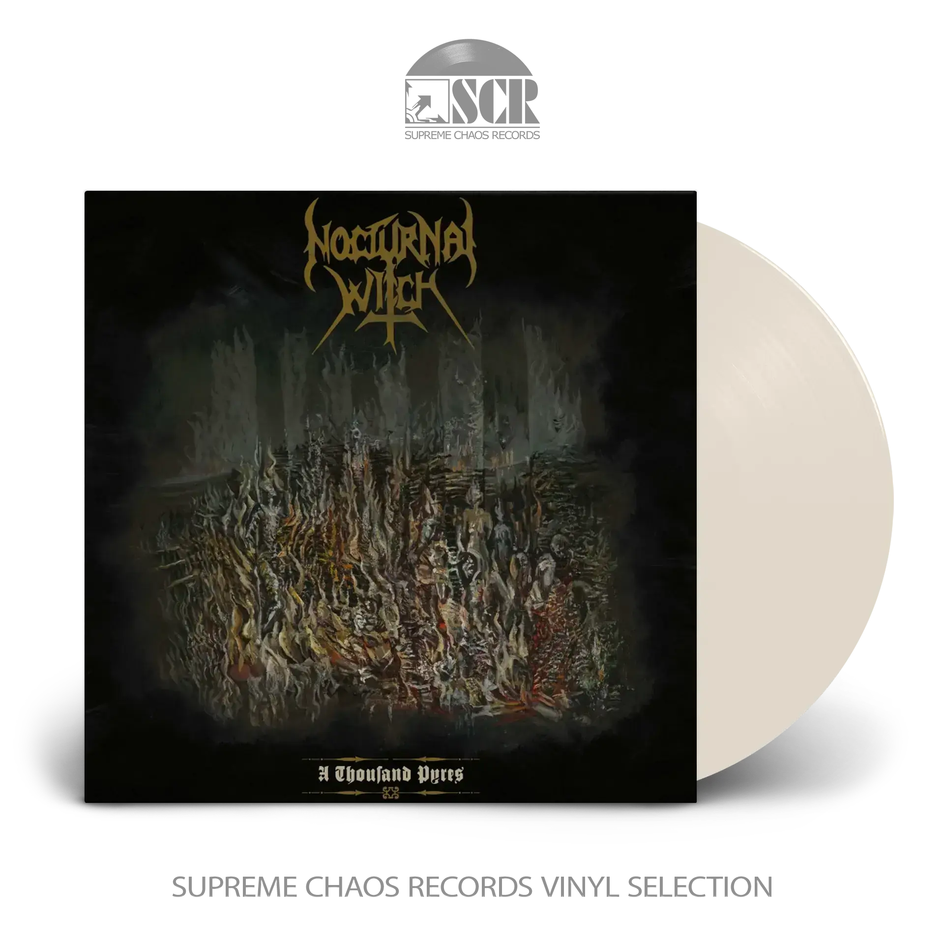 NOCTURNAL WITCH - A Thousand Pyres · BONE LP NOCTURNAL WITCH - A Thousand Pyres · BONE LP (Black Metal/Thrash Metal Vinyl)