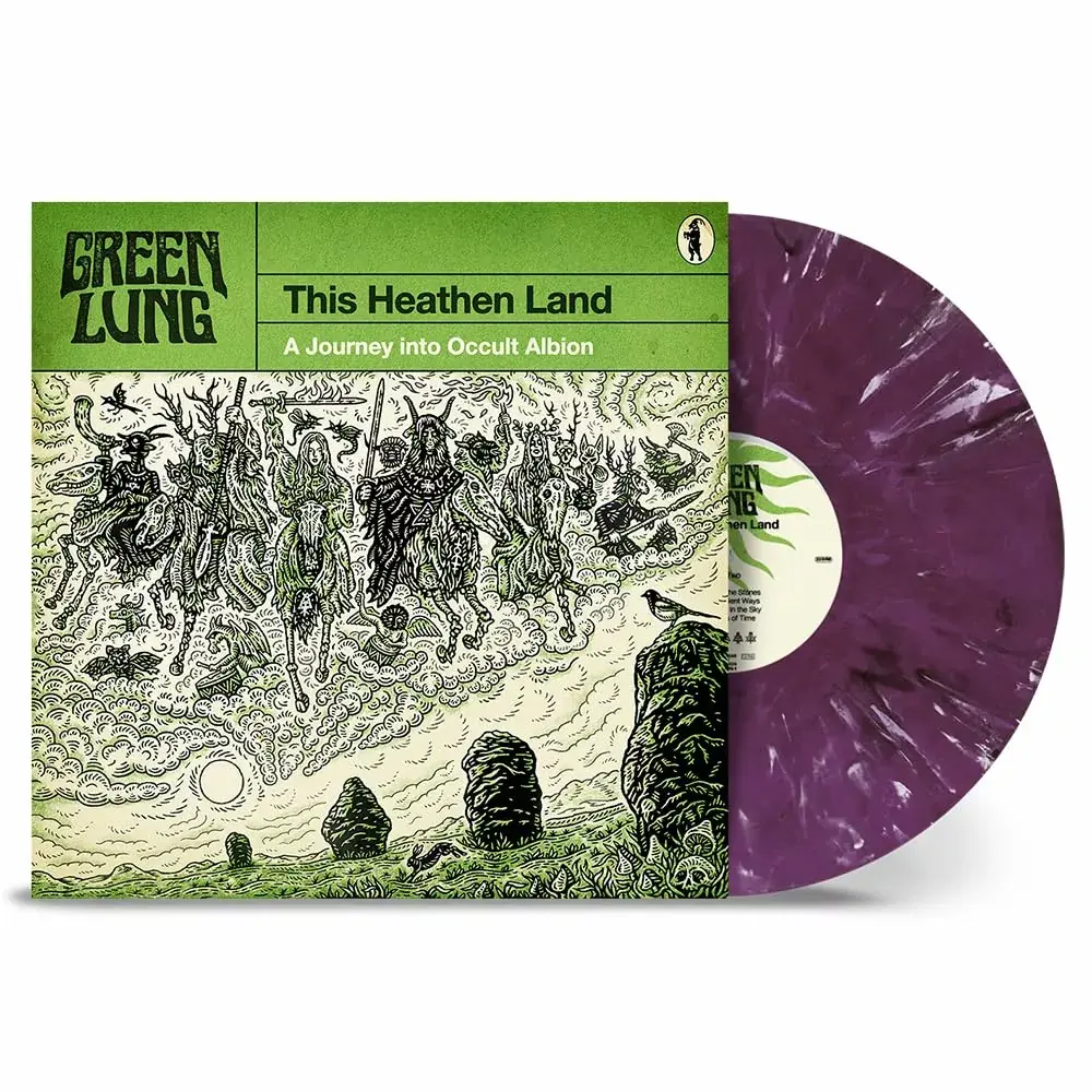 GREEN LUNG - This Heathen Land · TRANSPARENT VIOLET/WHITE MARBLED LP