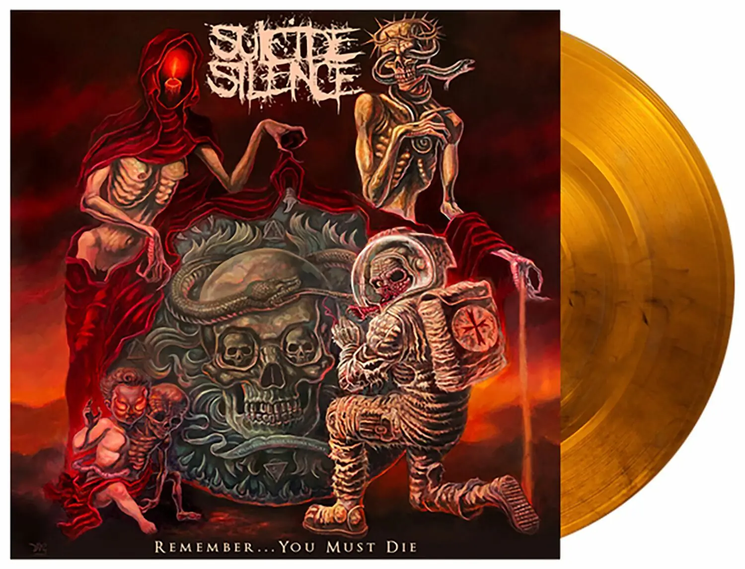 SUICIDE SILENCE - Remember...You Must Die · TRANSPARENT ORANGE/BLACK MARBLED LP