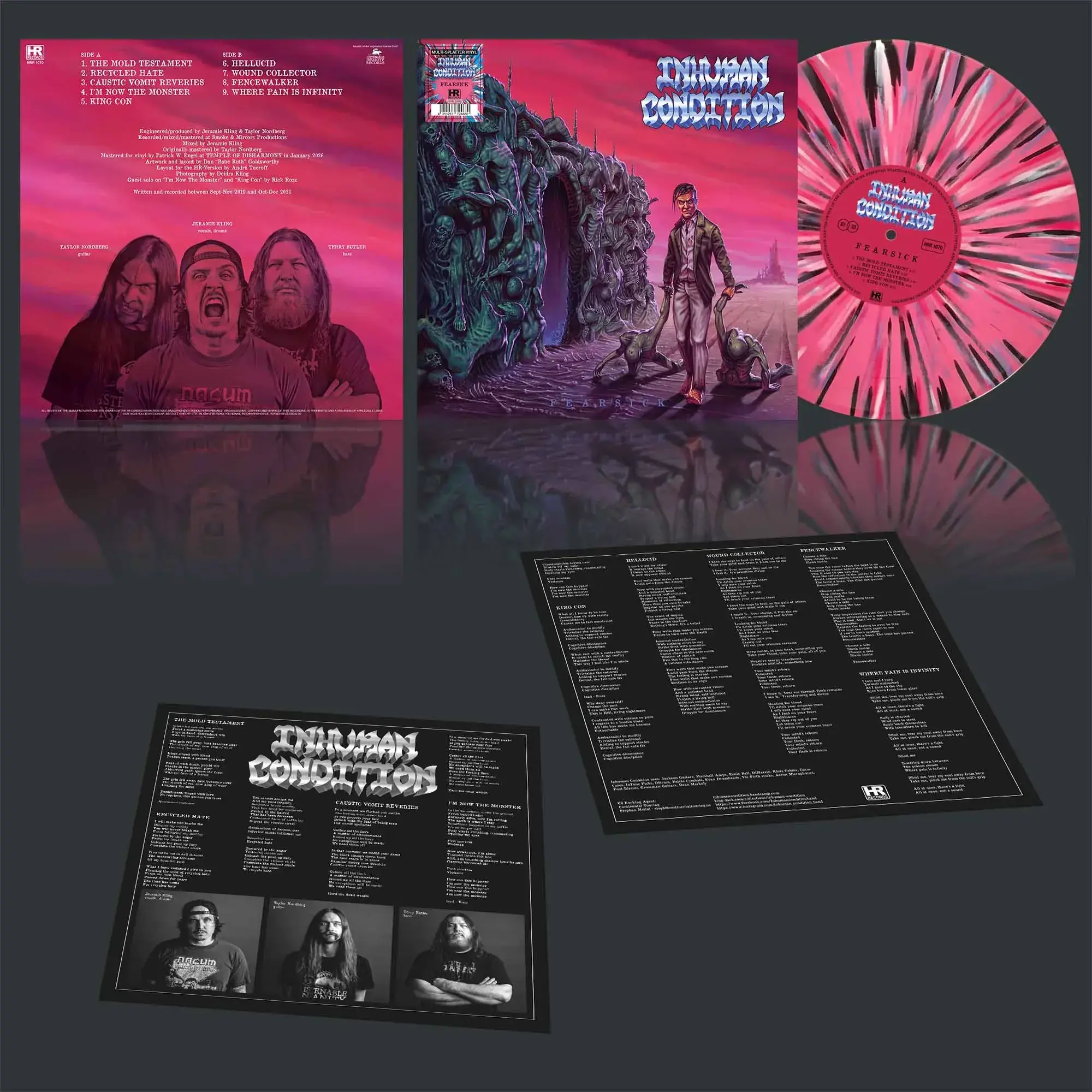 INHUMAN CONDITION · Fearsick | MULTI-SPLATTER LP (Death Metal/Thrash Metal Vinyl)