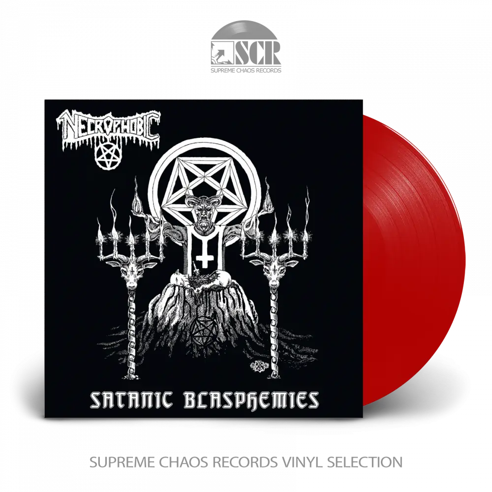 NECROPHOBIC - Satanic Blasphemies · RED LP
