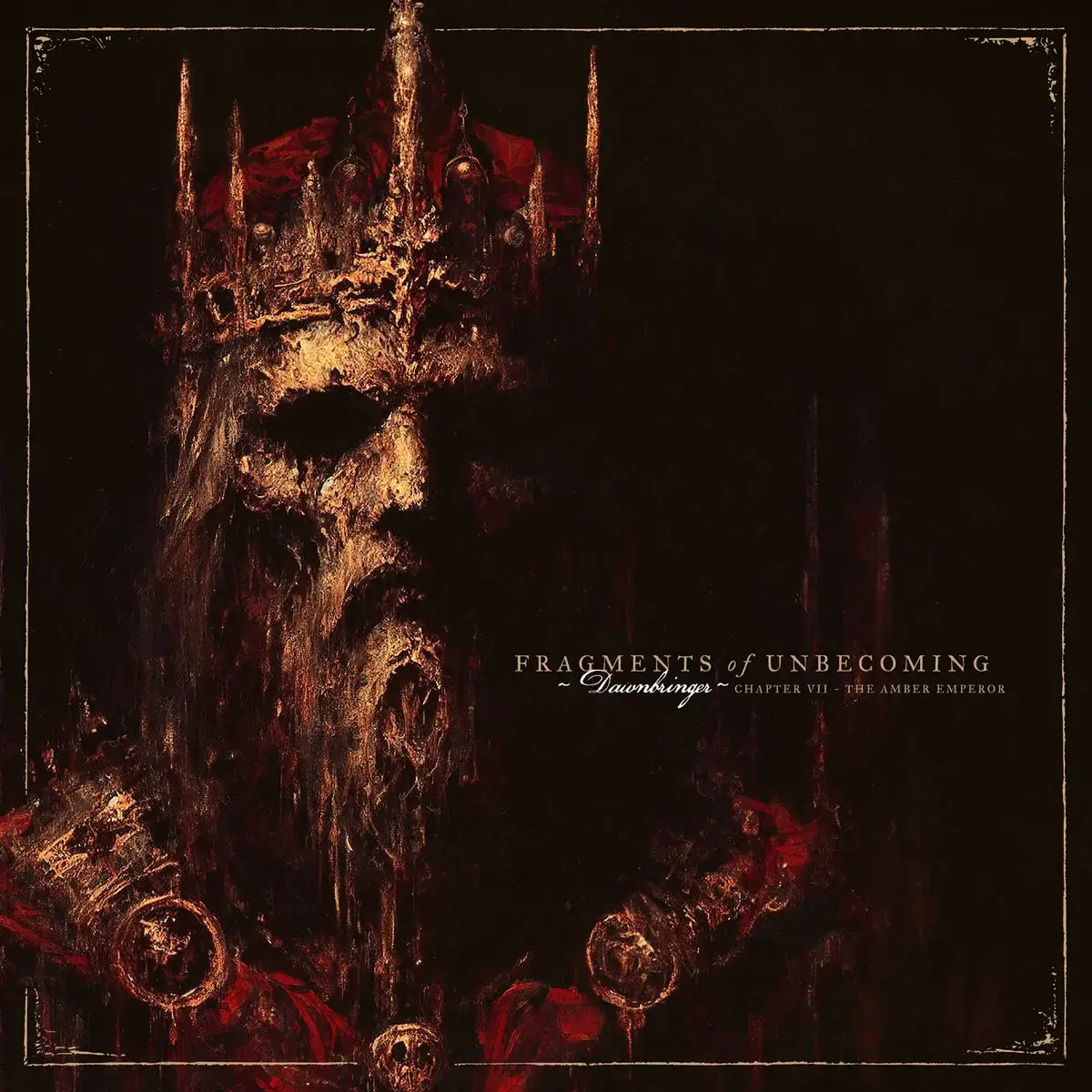 FRAGMENTS OF UNBECOMING - Dawnbringer · RED/BLACK LP+7" (Melodic Death Metal Vinyl) · Bild 1