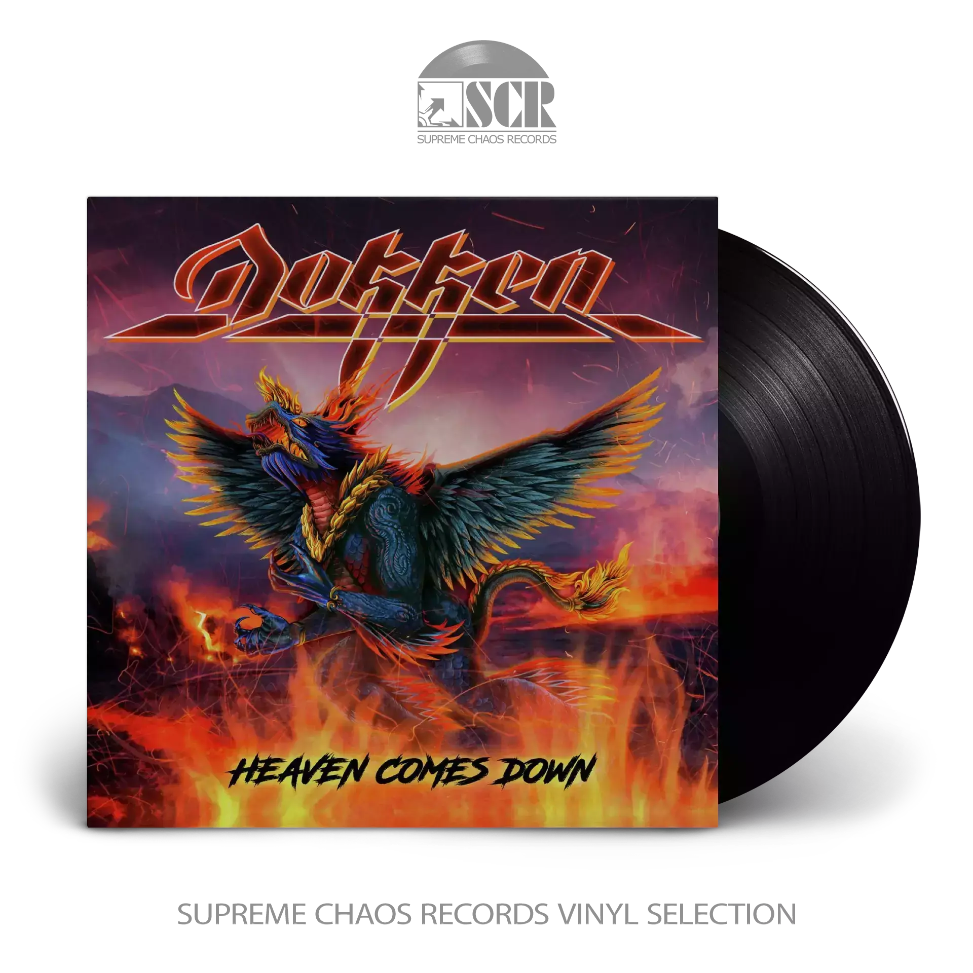 DOKKEN - Heaven Comes Down · BLACK LP (Hard Rock Vinyl)