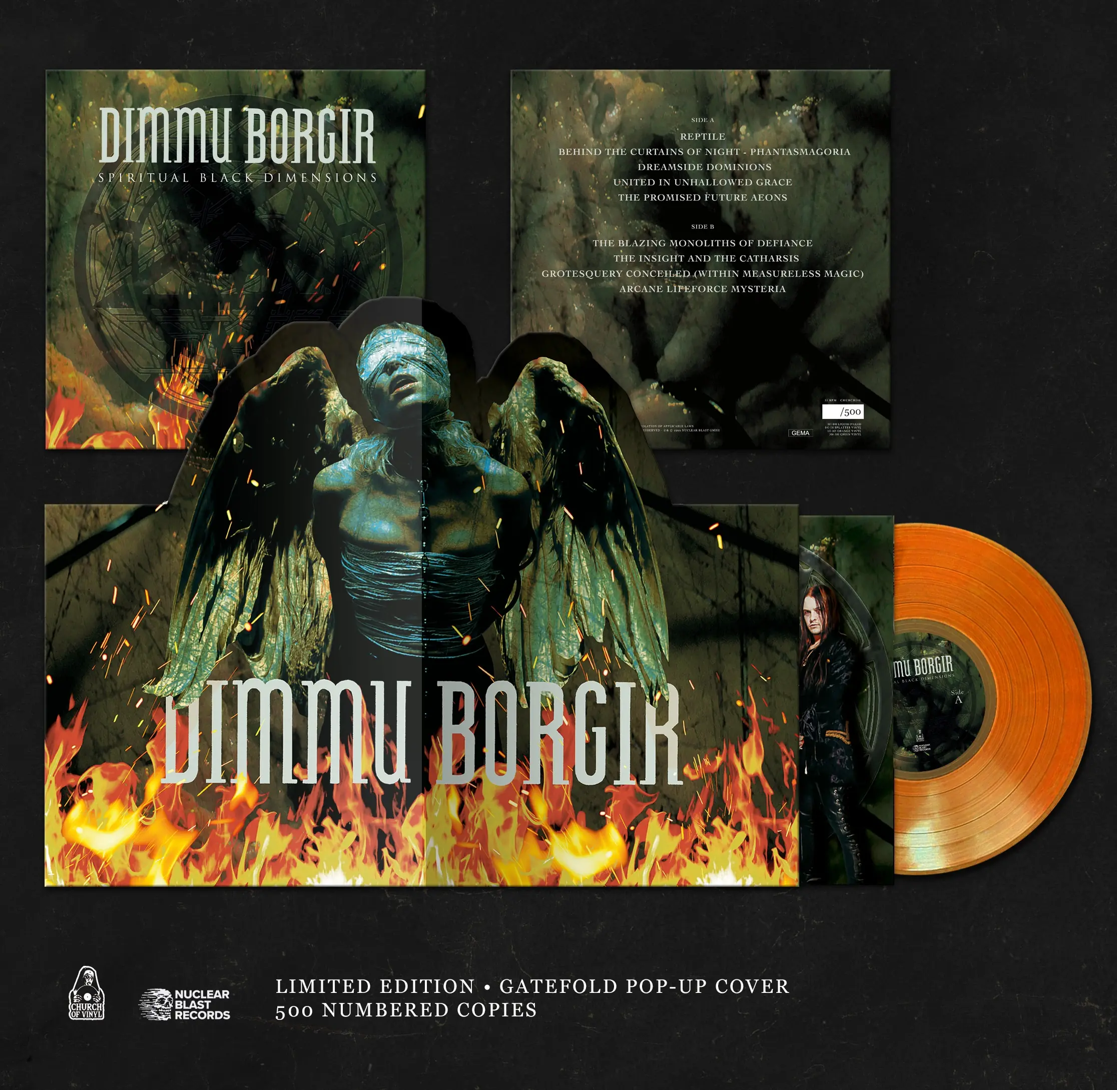 DIMMU BORGIR - Spiritual Black Dimensions · ORANGE LP DIMMU BORGIR - Spiritual Black Dimensions · ORANGE LP (Black Metal Vinyl)