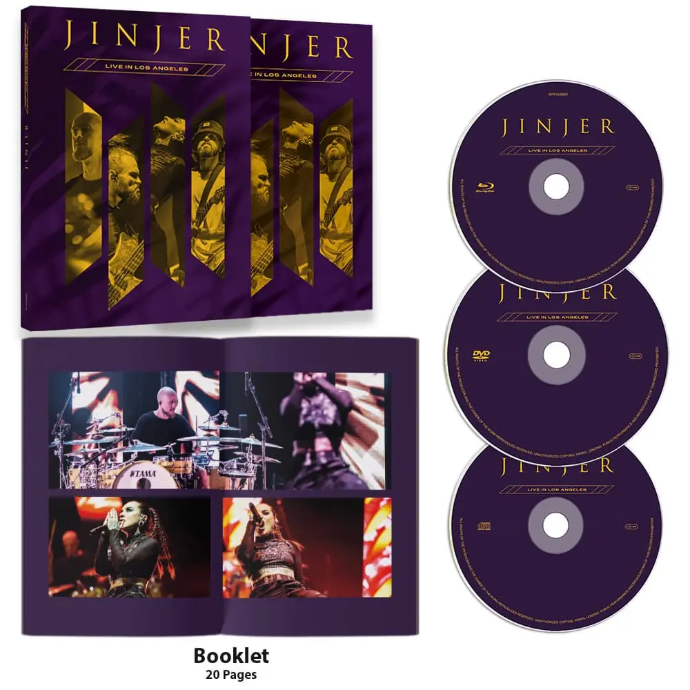 JINJER - Live In Los Angeles · DVD+BLURAY+CD A5 DIGIPAK JINJER - Live In Los Angeles · DVD+BLURAY+CD A5 DIGIPAK (Progressive Metal CDs)