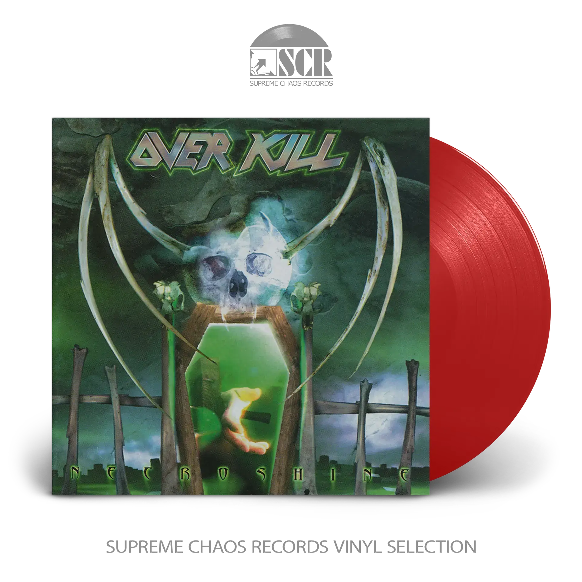 OVERKILL - Necroshine · TRANSPARENT RED LP (Thrash Metal Vinyl)