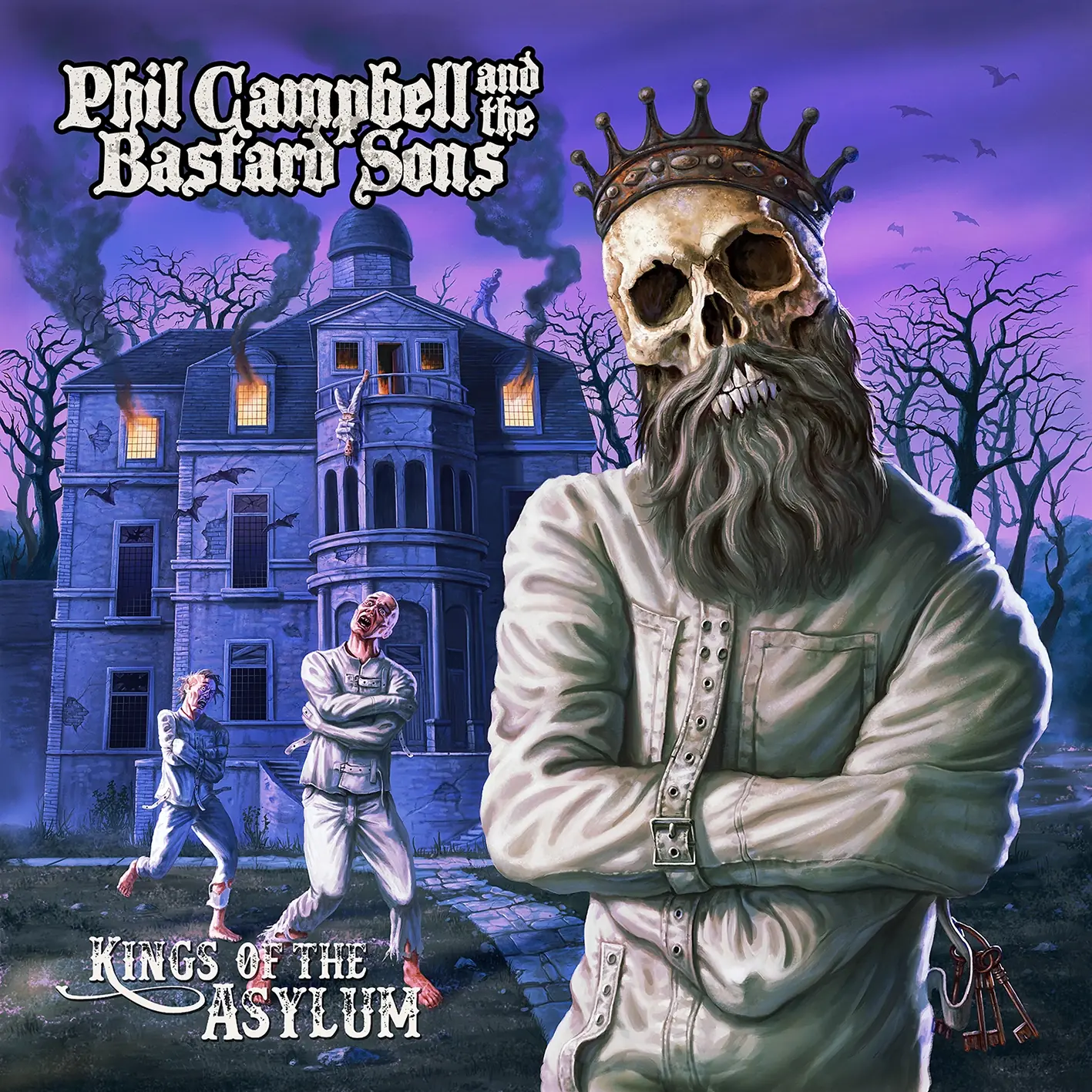 PHIL CAMPBELL AND THE BASTARD SONS · Kings Of The Asylum | PURPLE VINYL · Picture 1 PHIL CAMPBELL AND THE BASTARD SONS · Kings Of The Asylum | PURPLE VINYL (Hard Rock Vinyl) · Picture 1