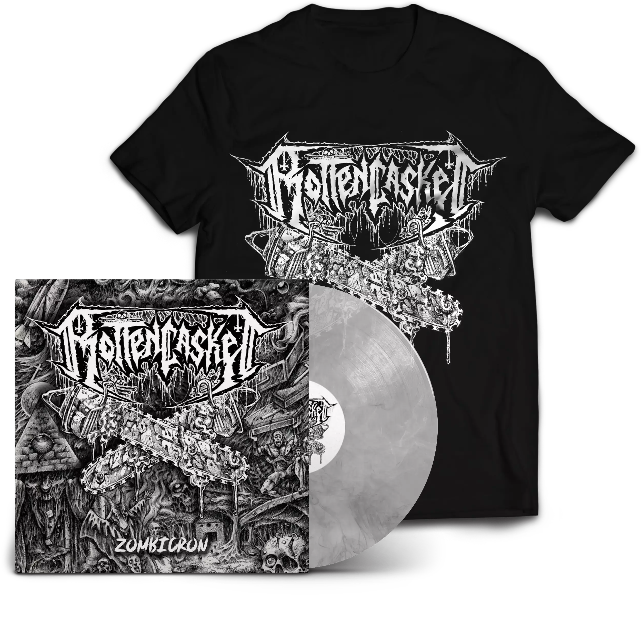 ROTTEN CASKET - Zombicron · LP BUNDLE ROTTEN CASKET - Zombicron · LP BUNDLE (Death Metal Vinyl)