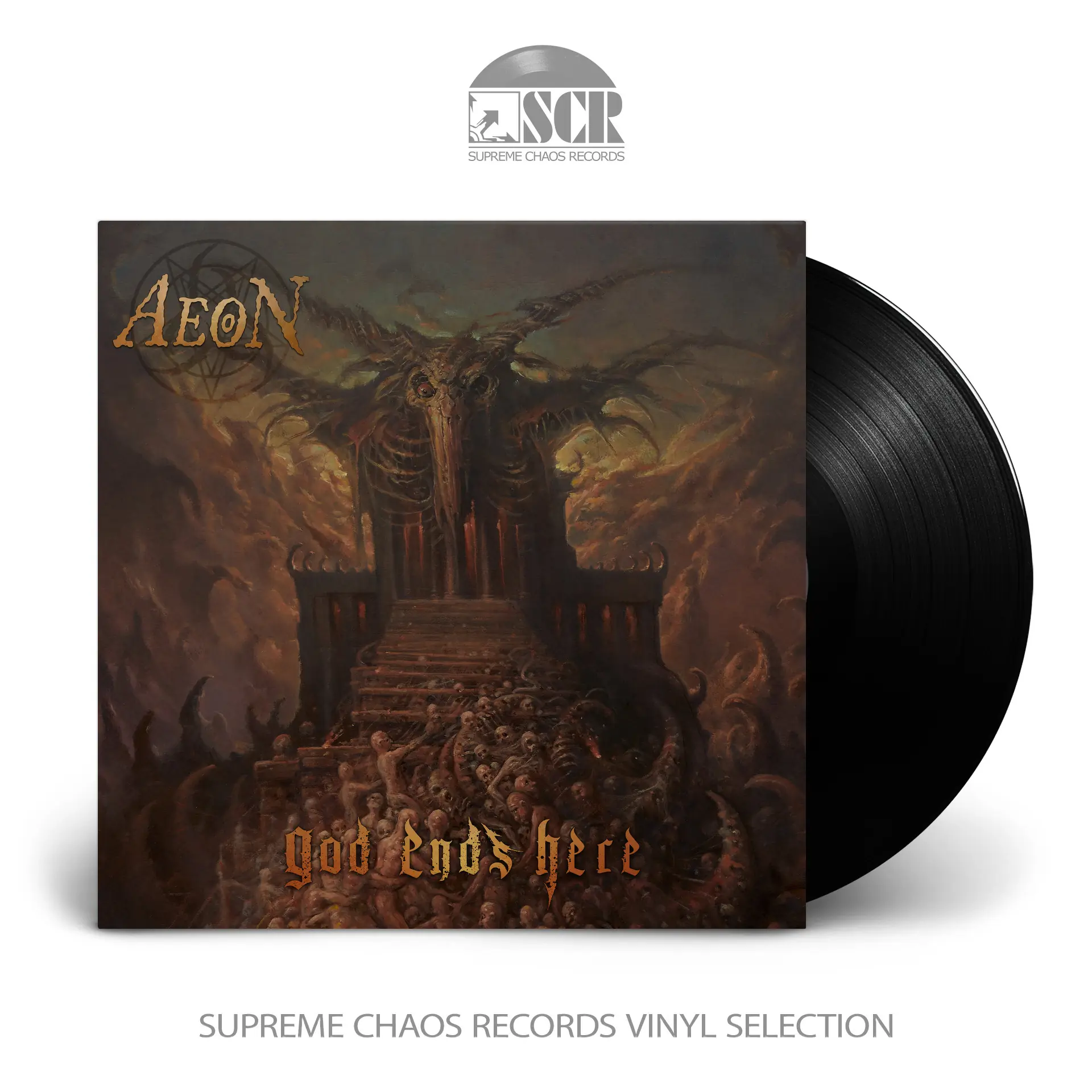 AEON - God Ends Here · BLACK LP AEON - God Ends Here · BLACK LP (Death Metal Vinyl)