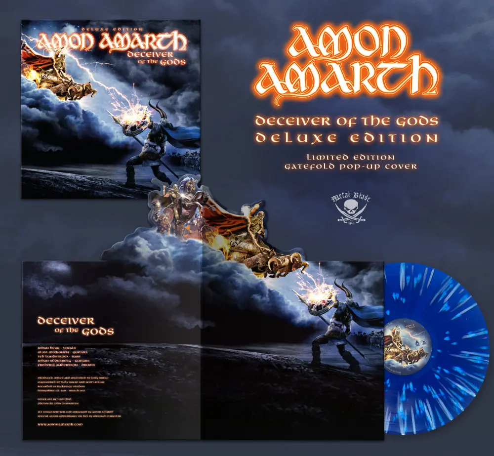 AMON AMARTH - Deceiver Of The Gods · BLUE/WHITE POPUP VINYL LP