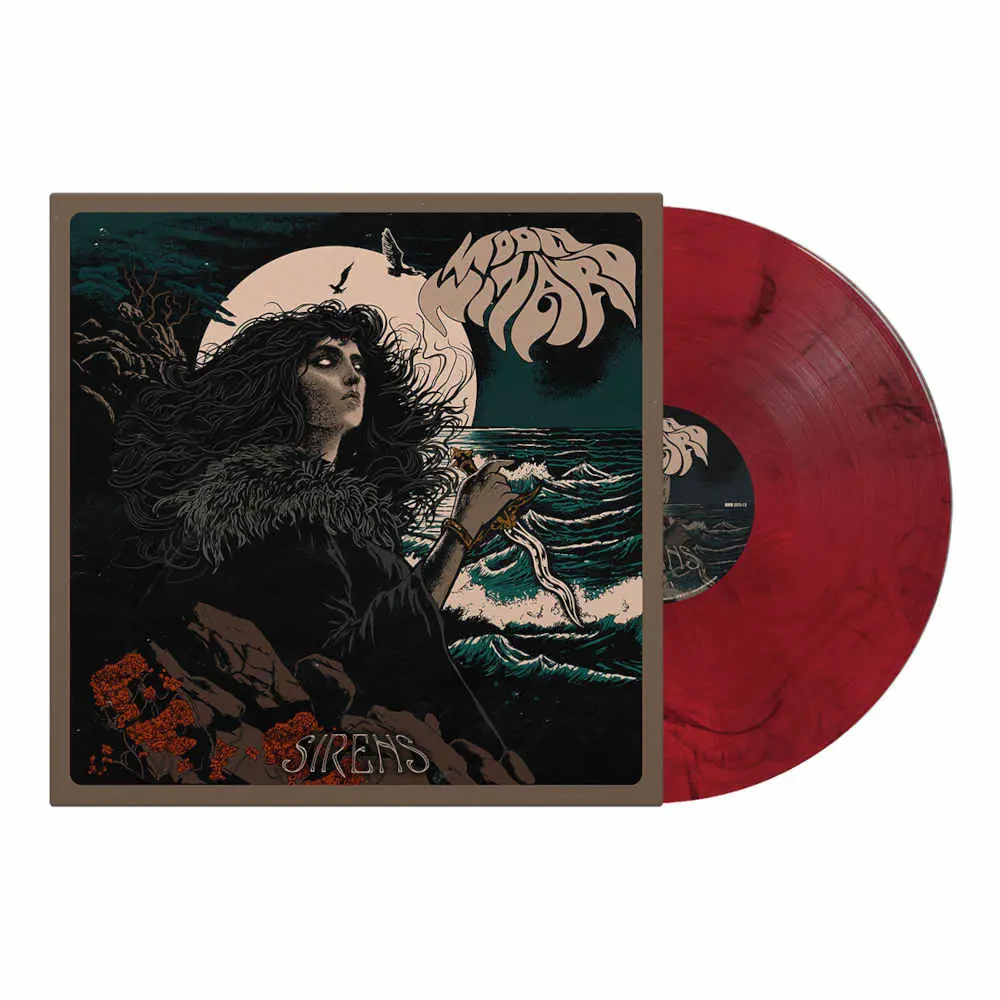 MOON WIZARD · Sirens | RED/BLACK MARBLED LP MOON WIZARD · Sirens | RED/BLACK MARBLED LP (Doom Metal Vinyl)