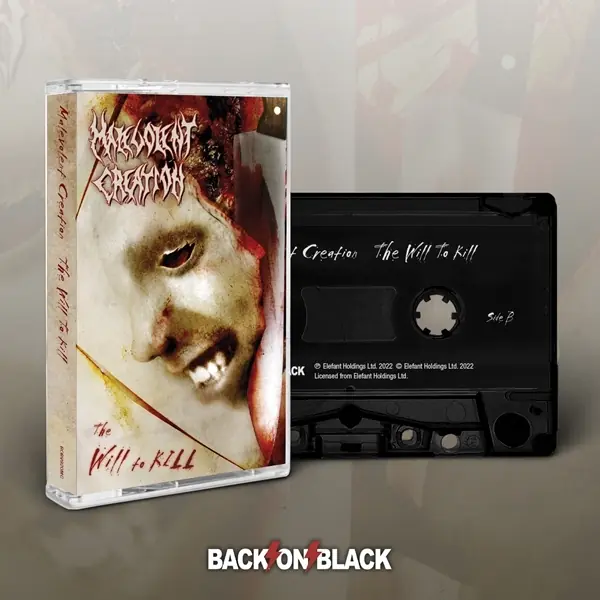MALEVOLENT CREATION - The Will To Kill · BLACK TAPE MALEVOLENT CREATION - The Will To Kill · BLACK TAPE (Death Metal Tapes)