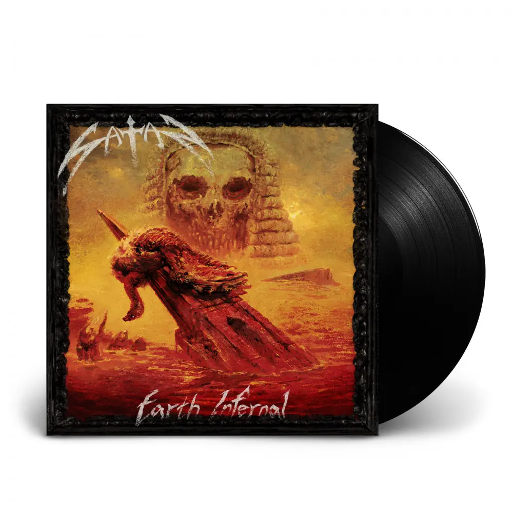 SATAN · Earth Infernal | BLACK LP (Heavy Metal Vinyl)