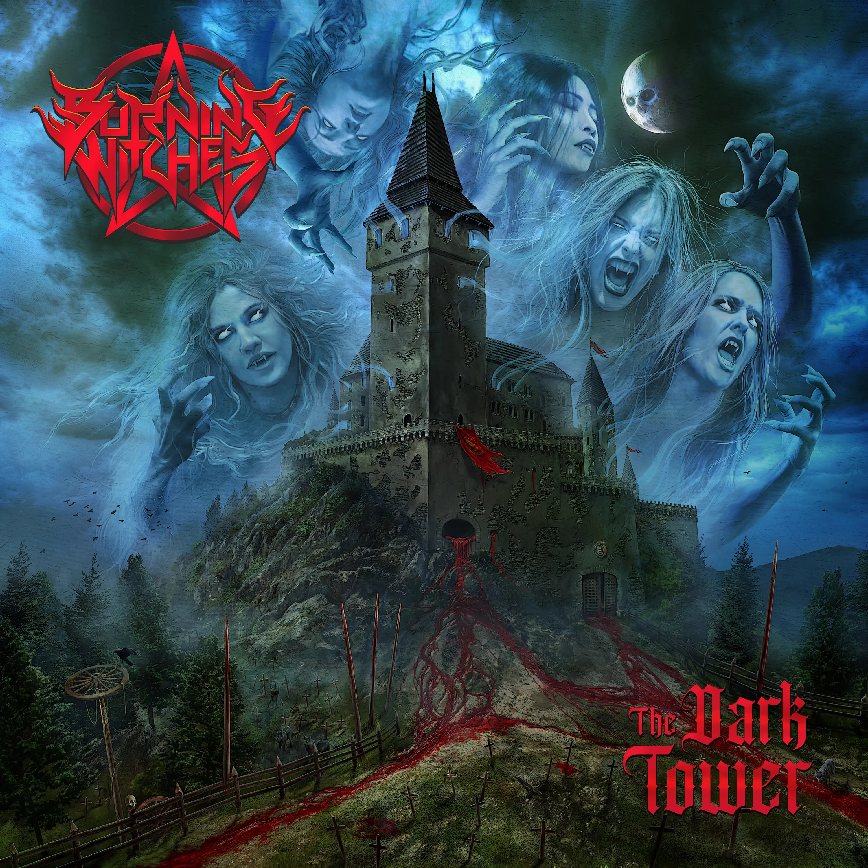 BURNING WITCHES - The Dark Tower [CRYSTAL CLEAR] · 2LP 1