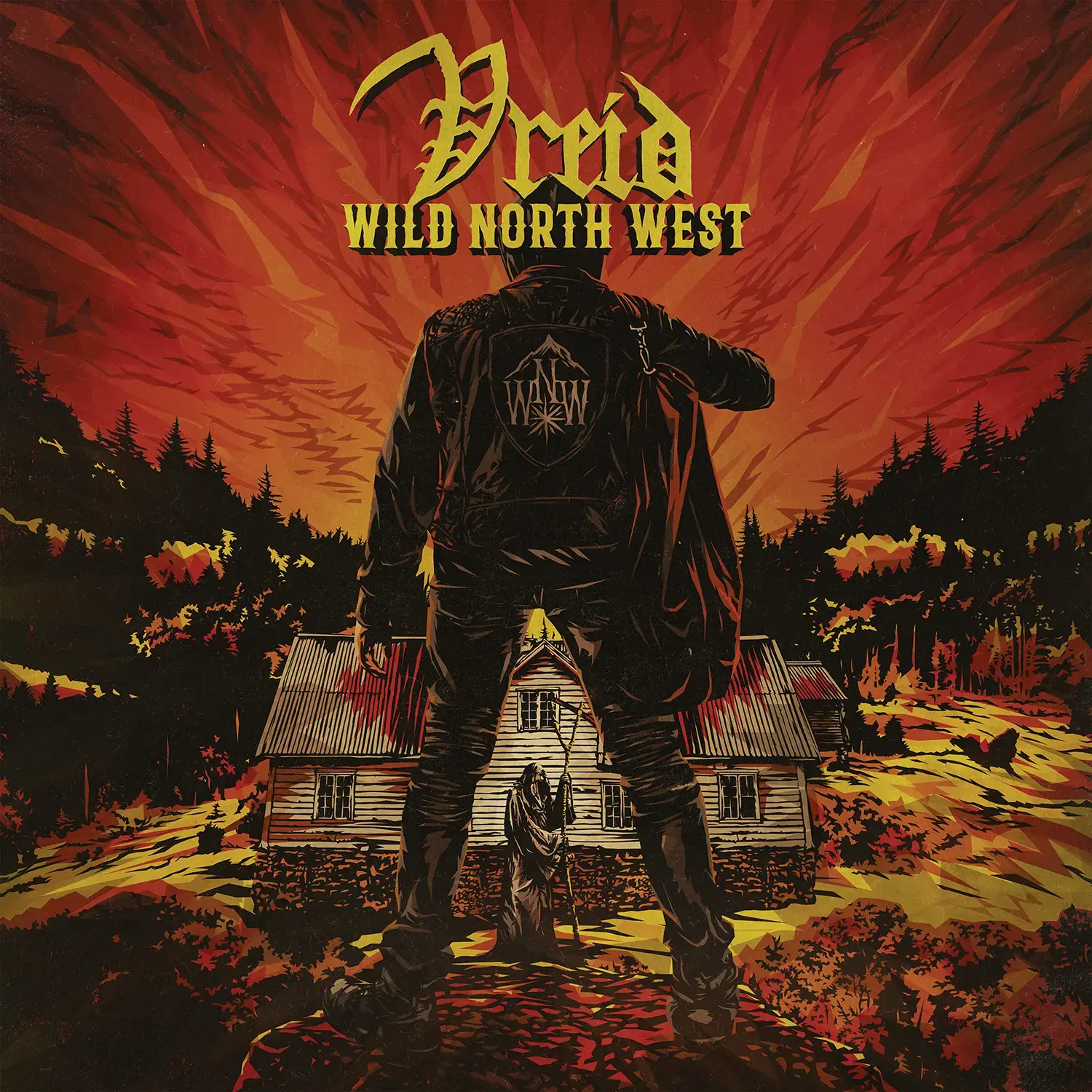 VREID - Wild North West · RED/BLACK LP · Picture 1 VREID - Wild North West · RED/BLACK LP (Black Metal Vinyl) · Picture 1