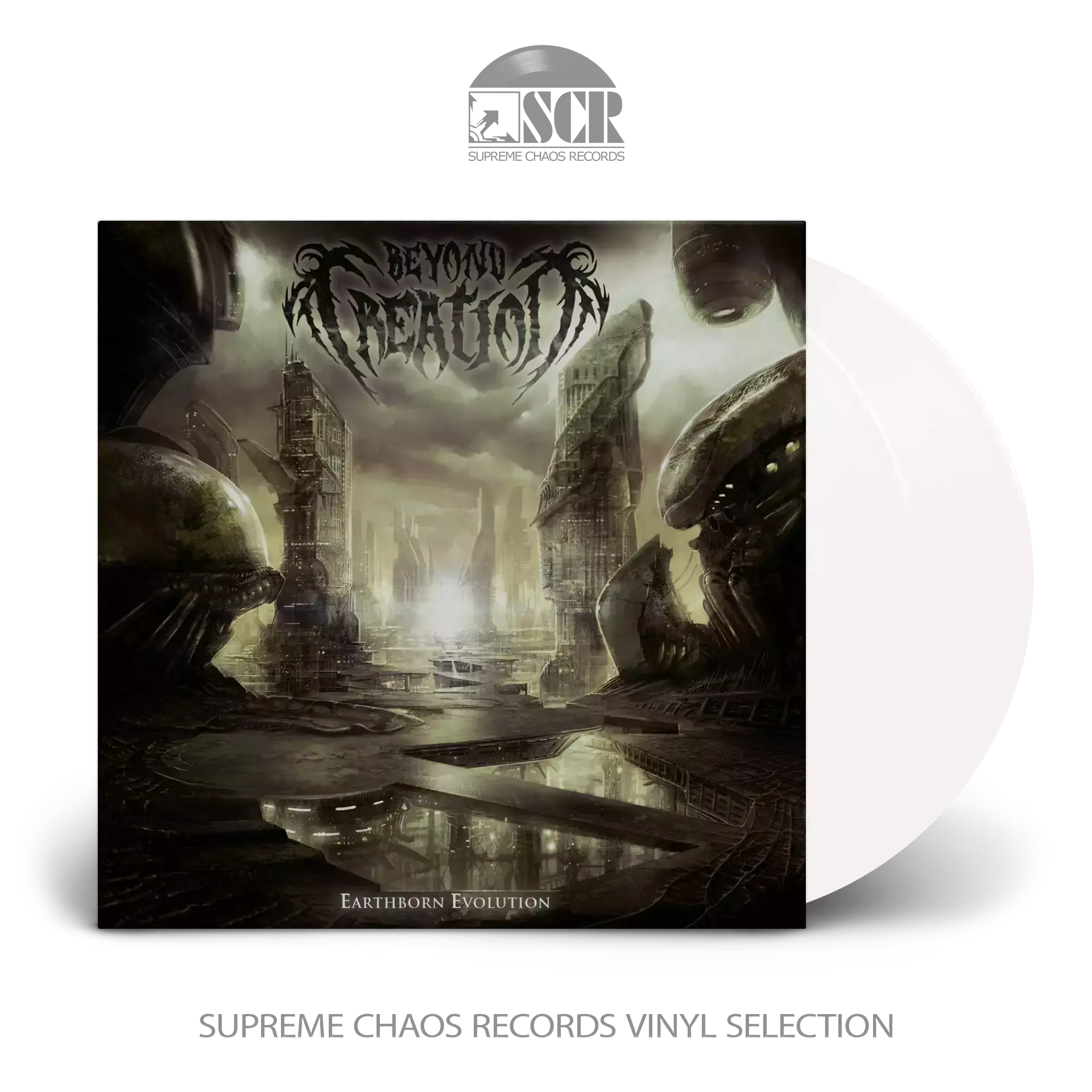 BEYOND CREATION · Earthborn Evolution | WHITE 2LP (Progressive Death Metal Vinyl)