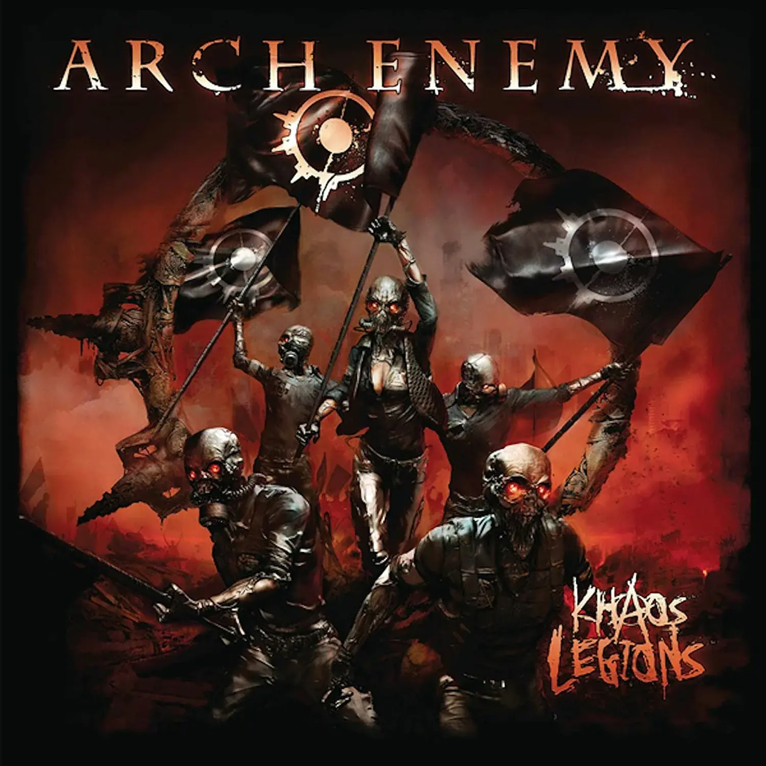 ARCH ENEMY - Khaos Legions (Re-Issue 2023) · TRANSPARENT RED LP 1