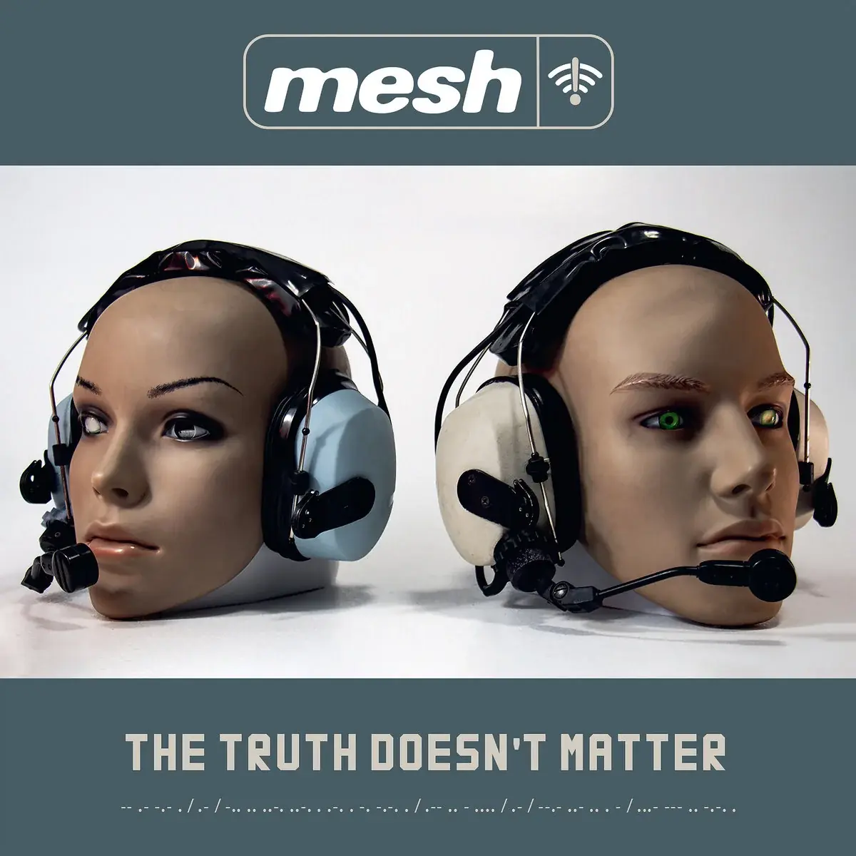 MESH · The Truth Doesn't Matter | CURACAO/BLUE MARBLED 2LP (Electronic/Synth Pop Vinyl) · Picture 1