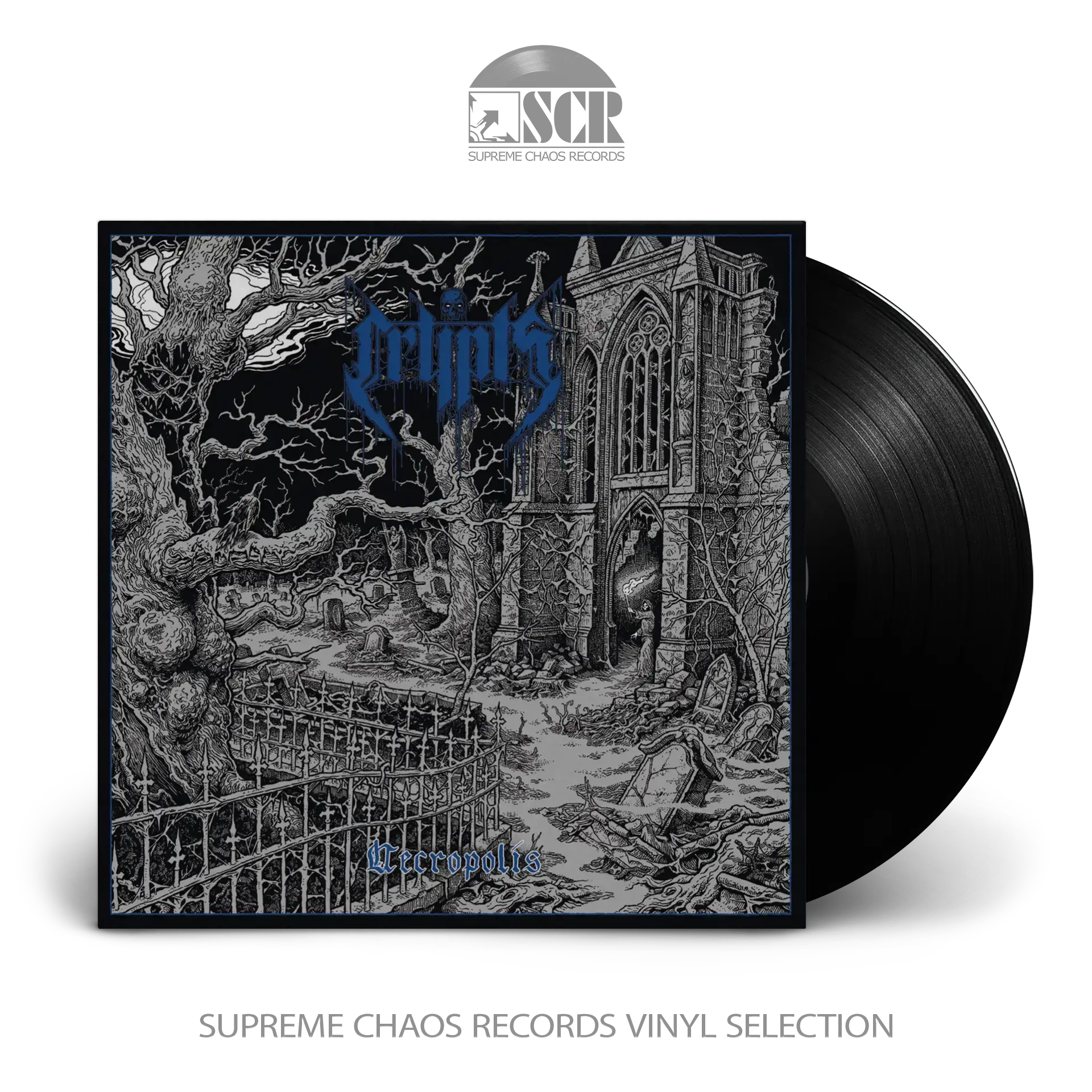 CRYPTS · Necropolis | BLACK LP (Death Metal Vinyl)