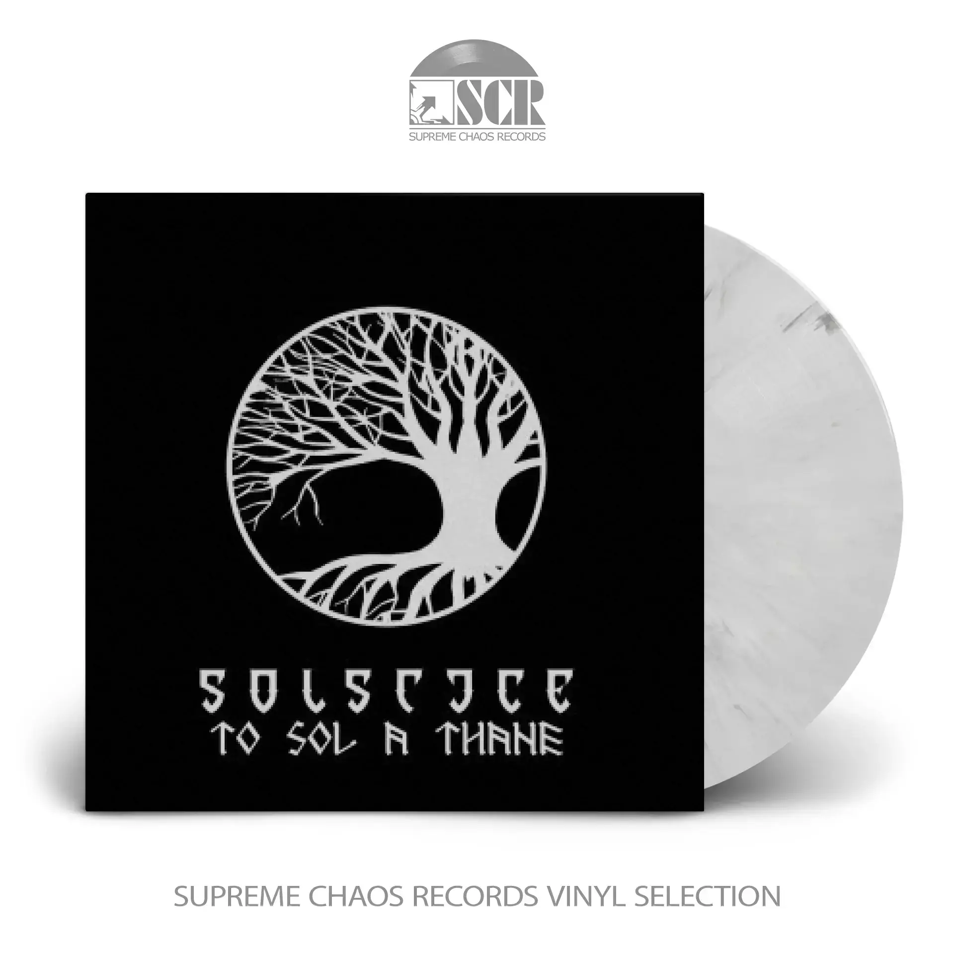 SOLSTICE · To Sol A Thane | WHITE/BLACK SPLATTER MLP (Doom Metal Vinyl)