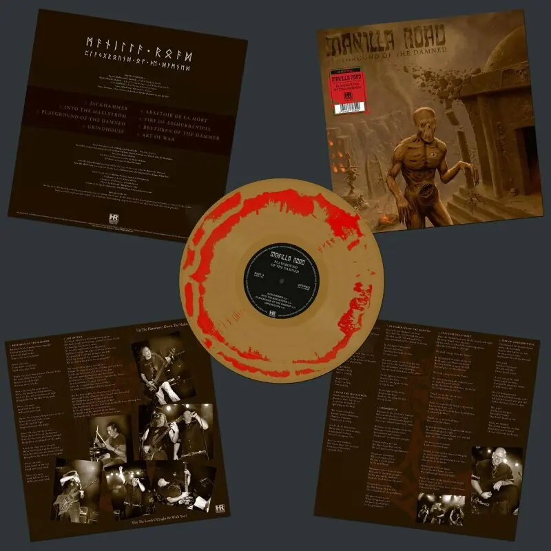 MANILLA ROAD - Playground of the Damned · RED/GOLD MIX LP