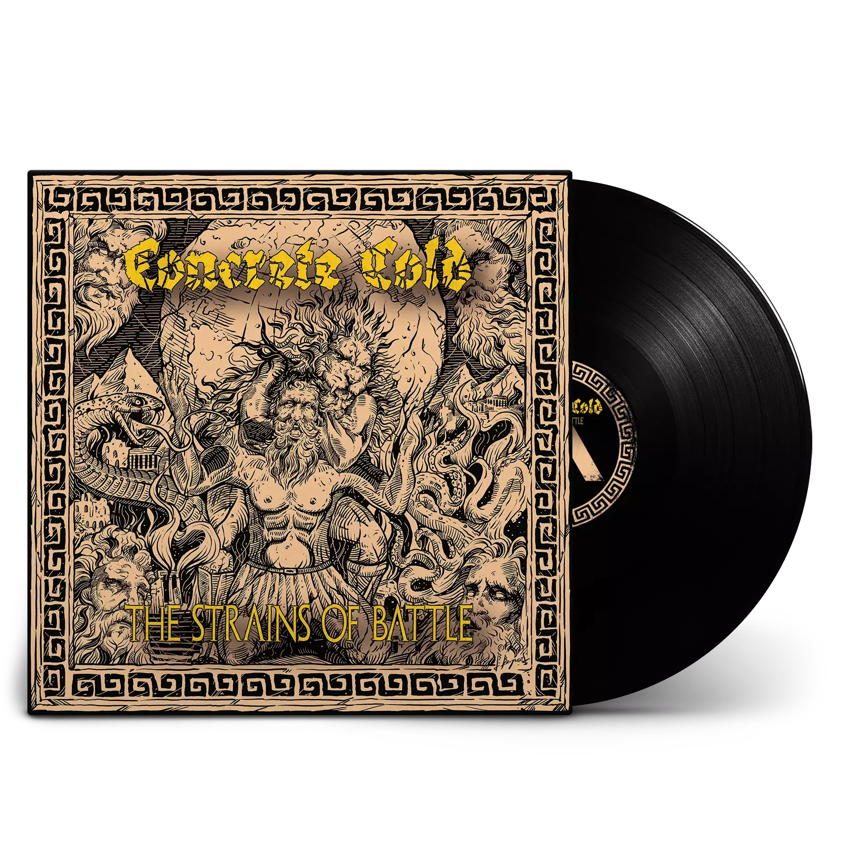 CONCRETE COLD · The Strains Of Battle | BLACK LP CONCRETE COLD · The Strains Of Battle | BLACK LP (Death Metal/Sludge Metal Vinyl)