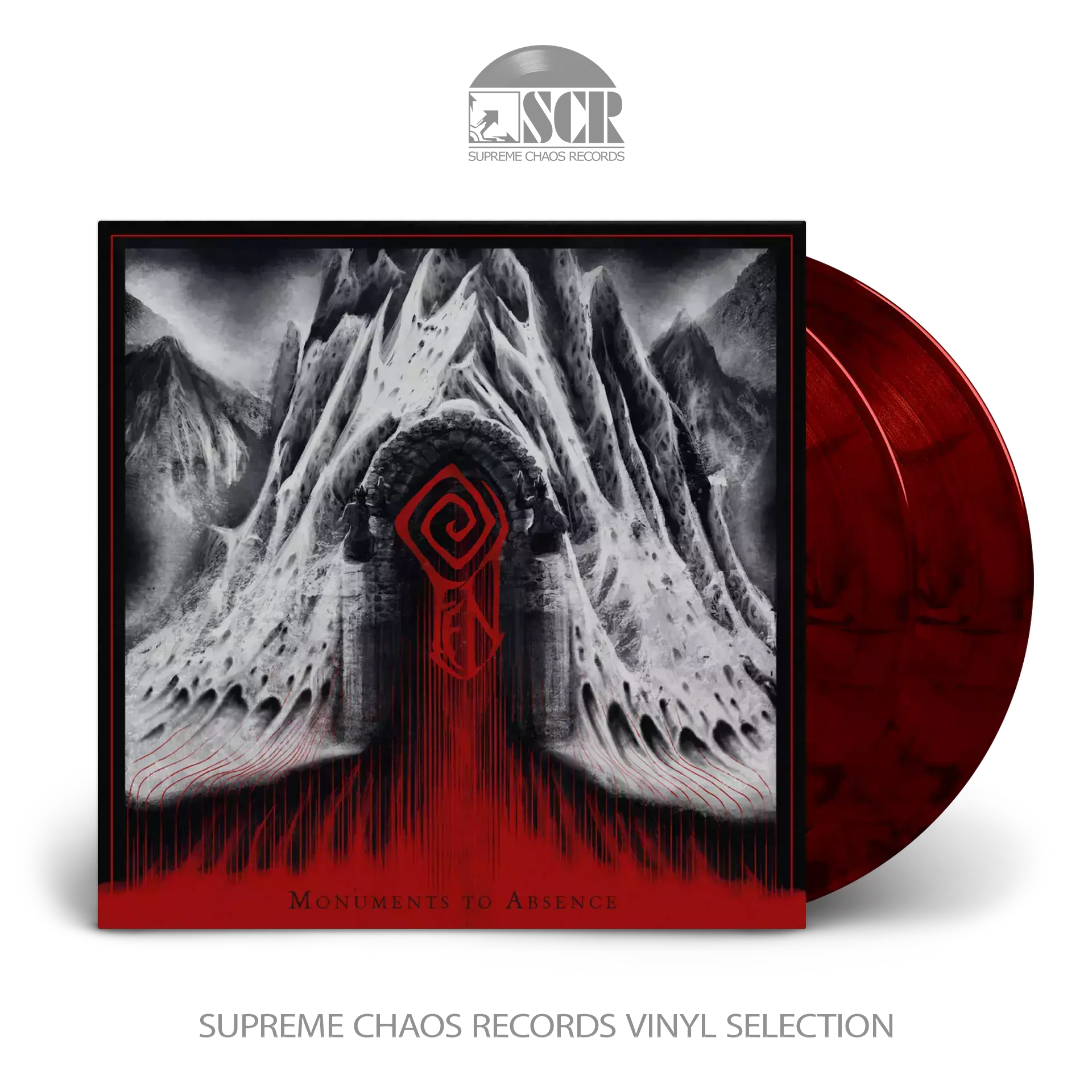 FEN - Monuments to Absence · RED/BLACK MARBLED 2LP (Post Metal/Black Metal Vinyl)