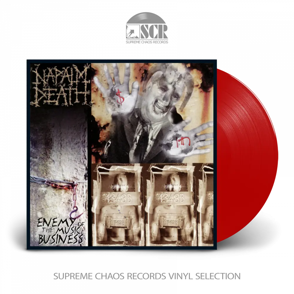 NAPALM DEATH - Enemy Of The Music Business · RED LP