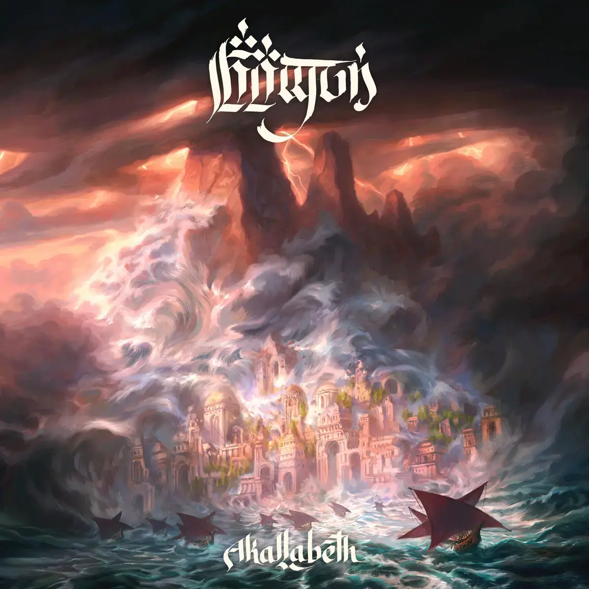 ANFAUGLIR - Akallabêth · TRANSPARENT BLUE/BLACK 2LP · Picture 1 ANFAUGLIR - Akallabêth · TRANSPARENT BLUE/BLACK 2LP (Black Metal Vinyl) · Picture 1