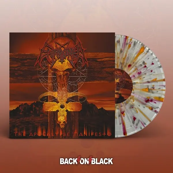 ENTHRONED - The Apocalypse Manifesto · CLEAR/RED/ORANGE/GREY SPLATTER LP