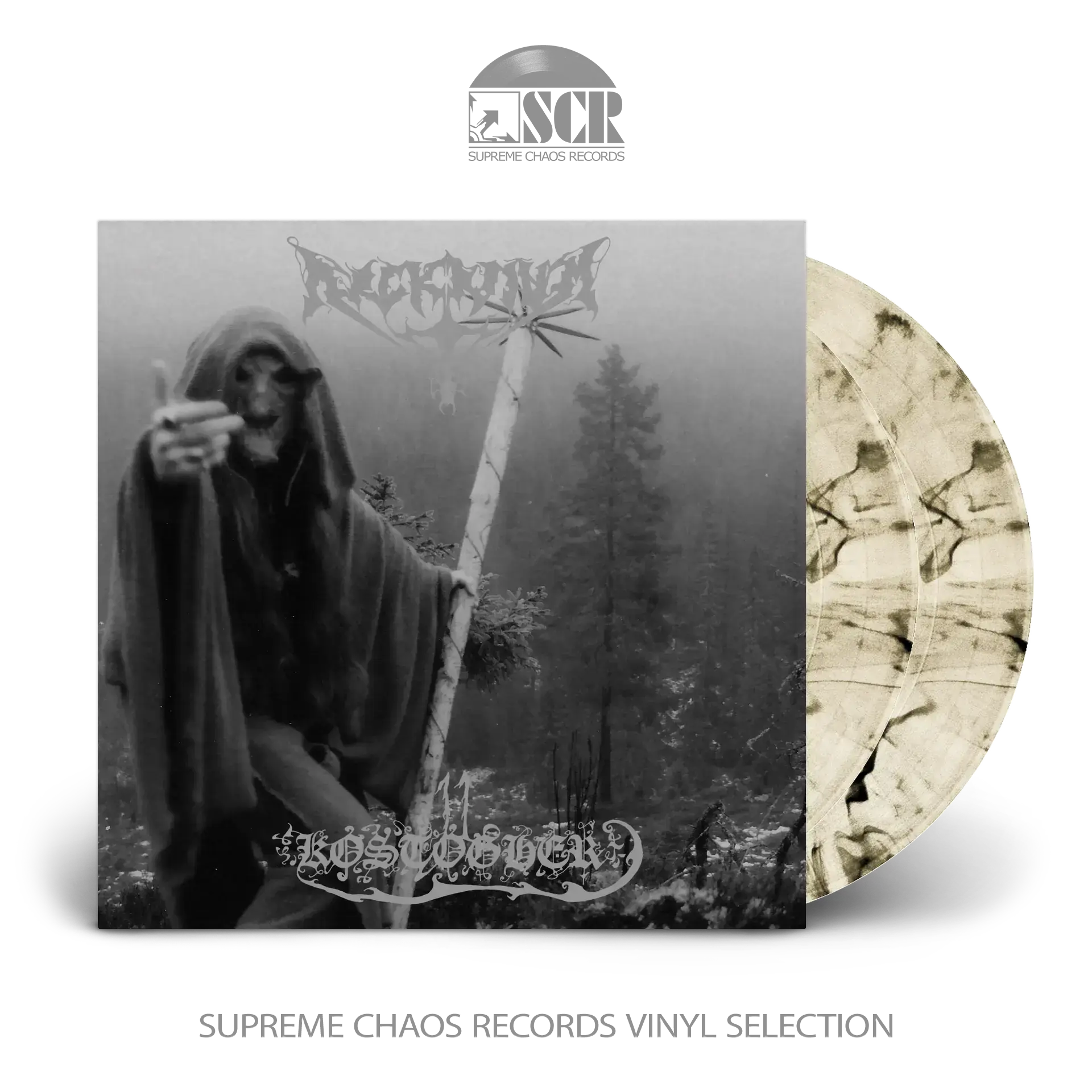ARCKANUM - Kostogher · TRANSPARENT BLACK/SMOKE MARBLED 2LP (Black Metal Vinyl)