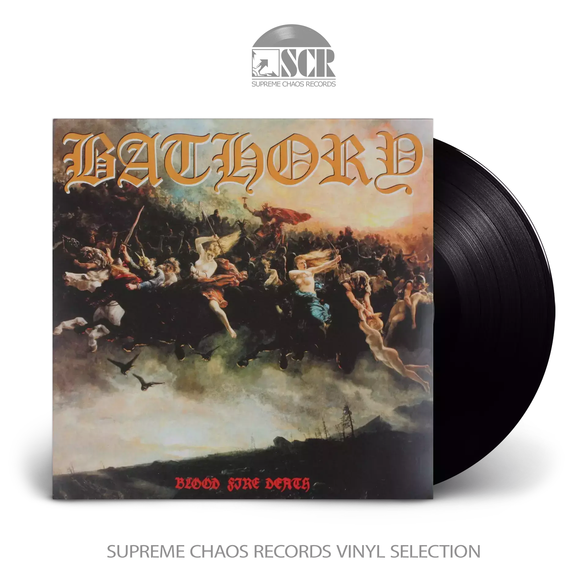 BATHORY · Blood Fire Death | BLACK LP BATHORY · Blood Fire Death | BLACK LP (Black Metal Vinyl)