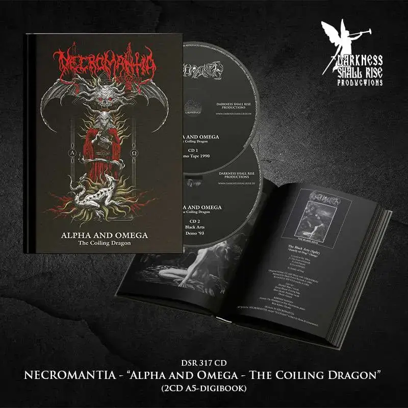 NECROMANTIA · Alpha And Omega – The Coiling Dragon | 2CD A5 BOOK NECROMANTIA · Alpha And Omega – The Coiling Dragon | 2CD A5 BOOK (Black Metal CDs)