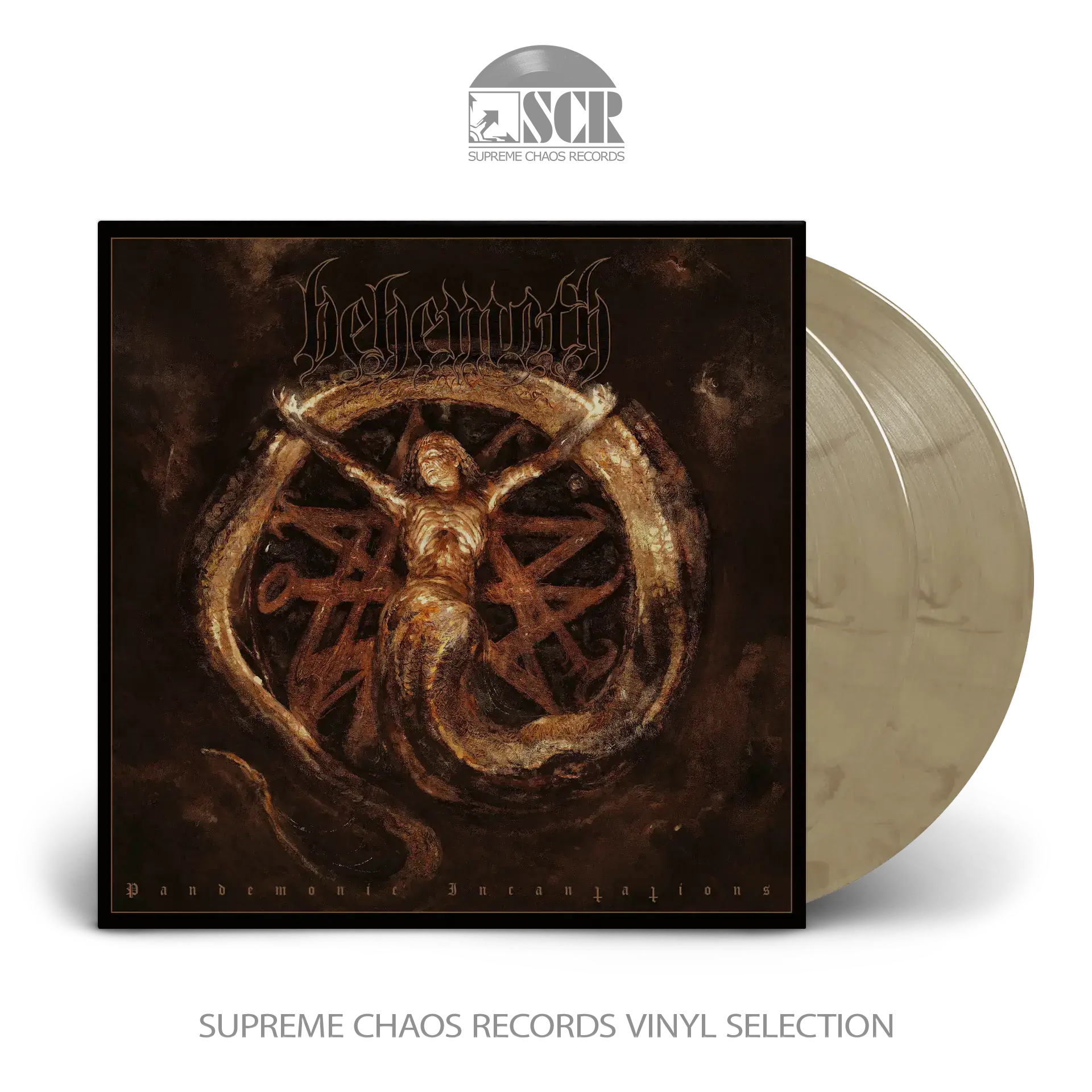 BEHEMOTH - Pandemonic Incantations · CLEAR/BROWN MARBLED 2LP (Black Metal/Death Metal Vinyl)