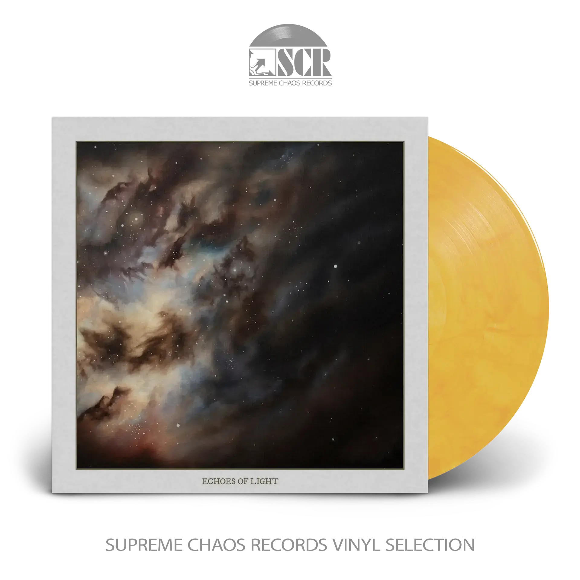 CHAPEL OF DISEASE - Echoes Of Light · GOLD/CLEAR MARBLED LP CHAPEL OF DISEASE - Echoes Of Light · GOLD/CLEAR MARBLED LP (Death Metal Vinyl)
